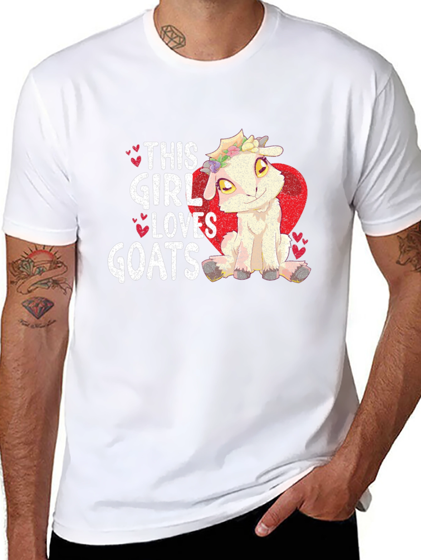 This Girl Loves Goats Black T-Shirt