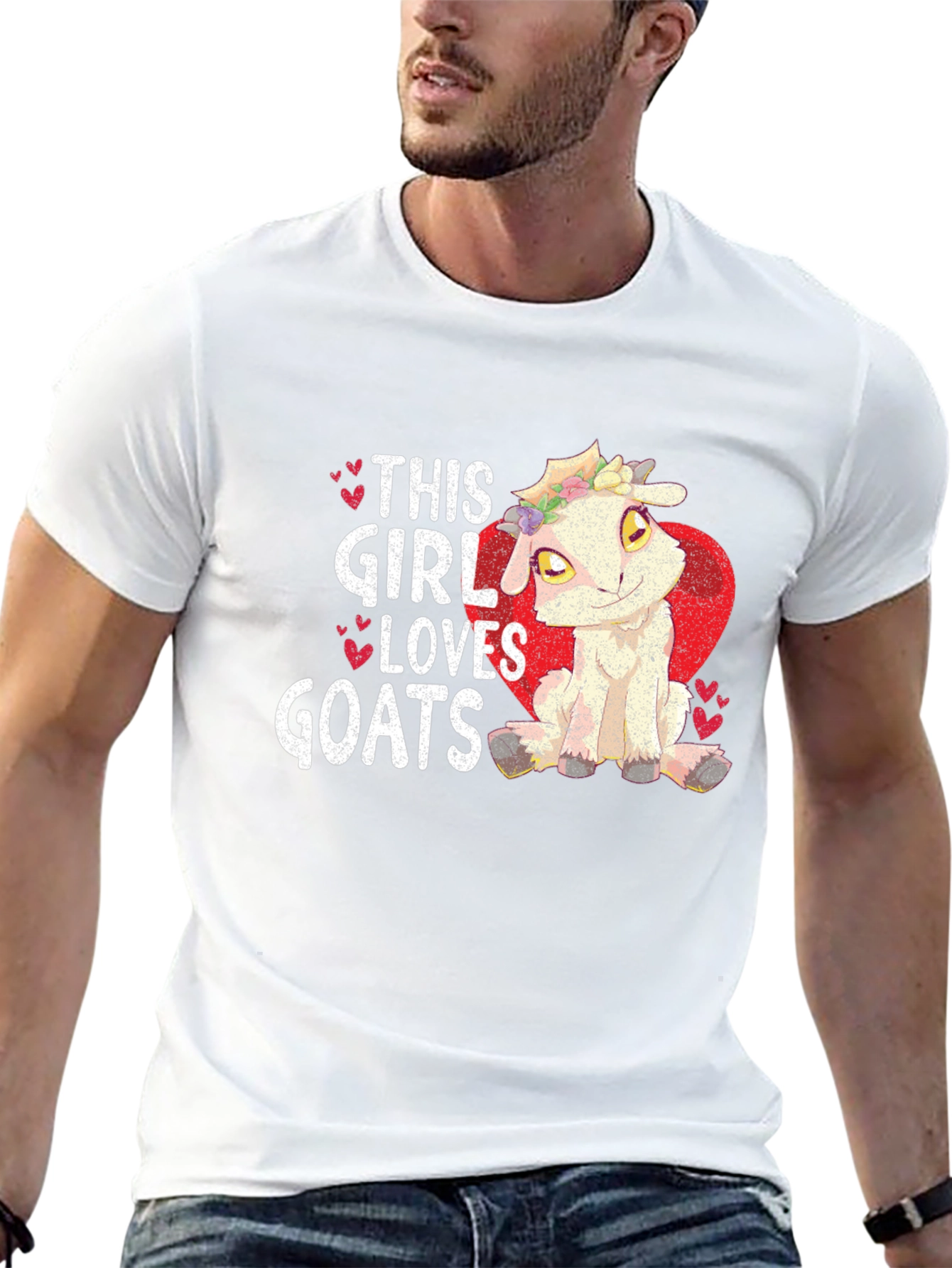 This Girl Loves Goats Black T-Shirt