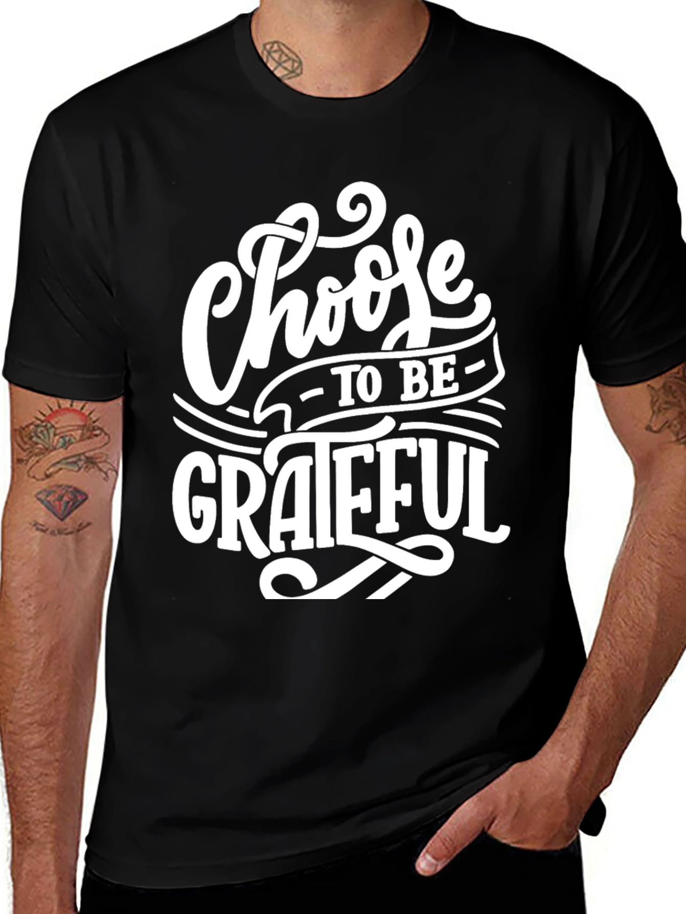 Choose to be Grateful T-Shirt - Stylish Graphic Tee