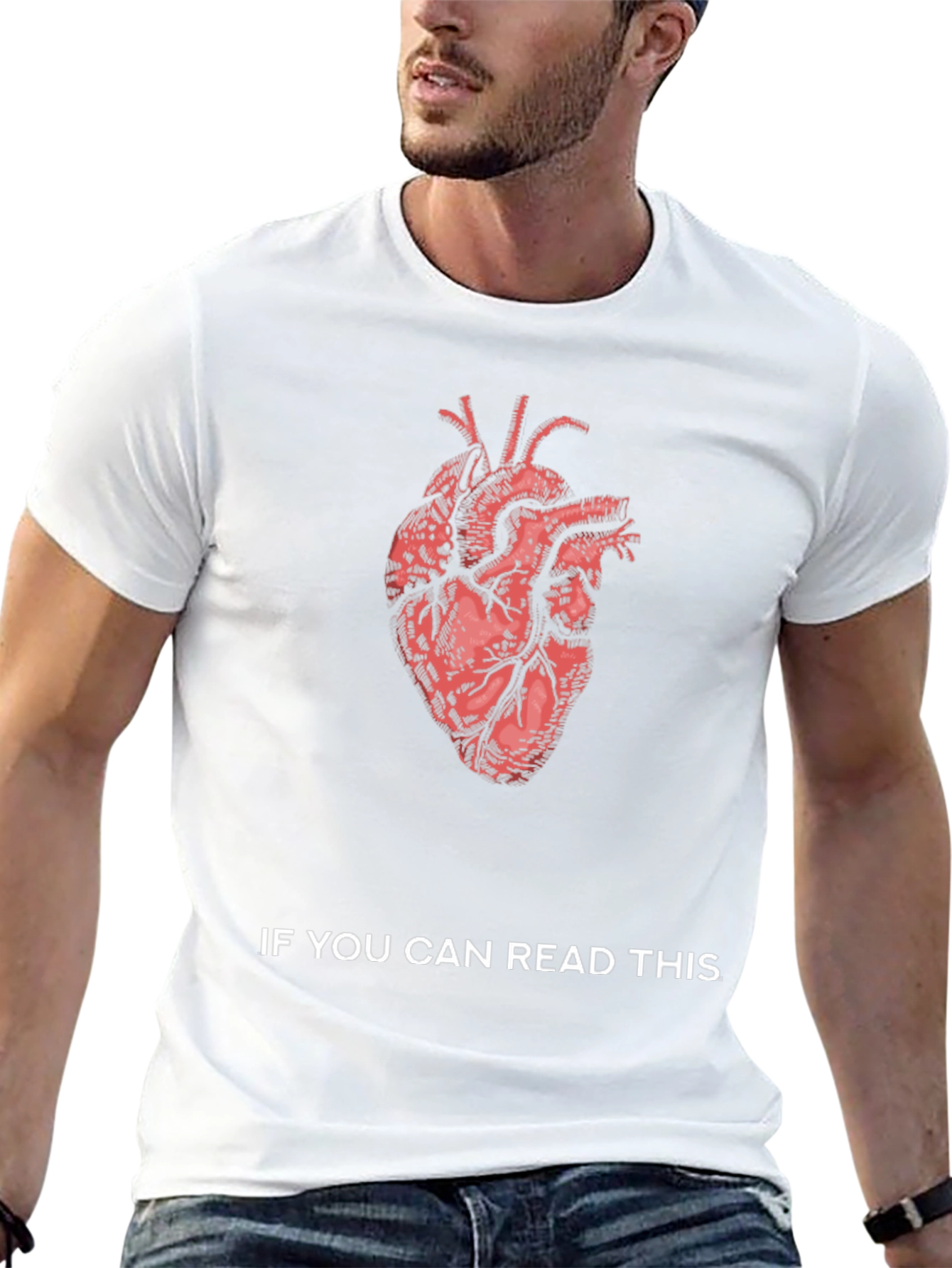 Anatomical Heart Graphic Tee - Read This