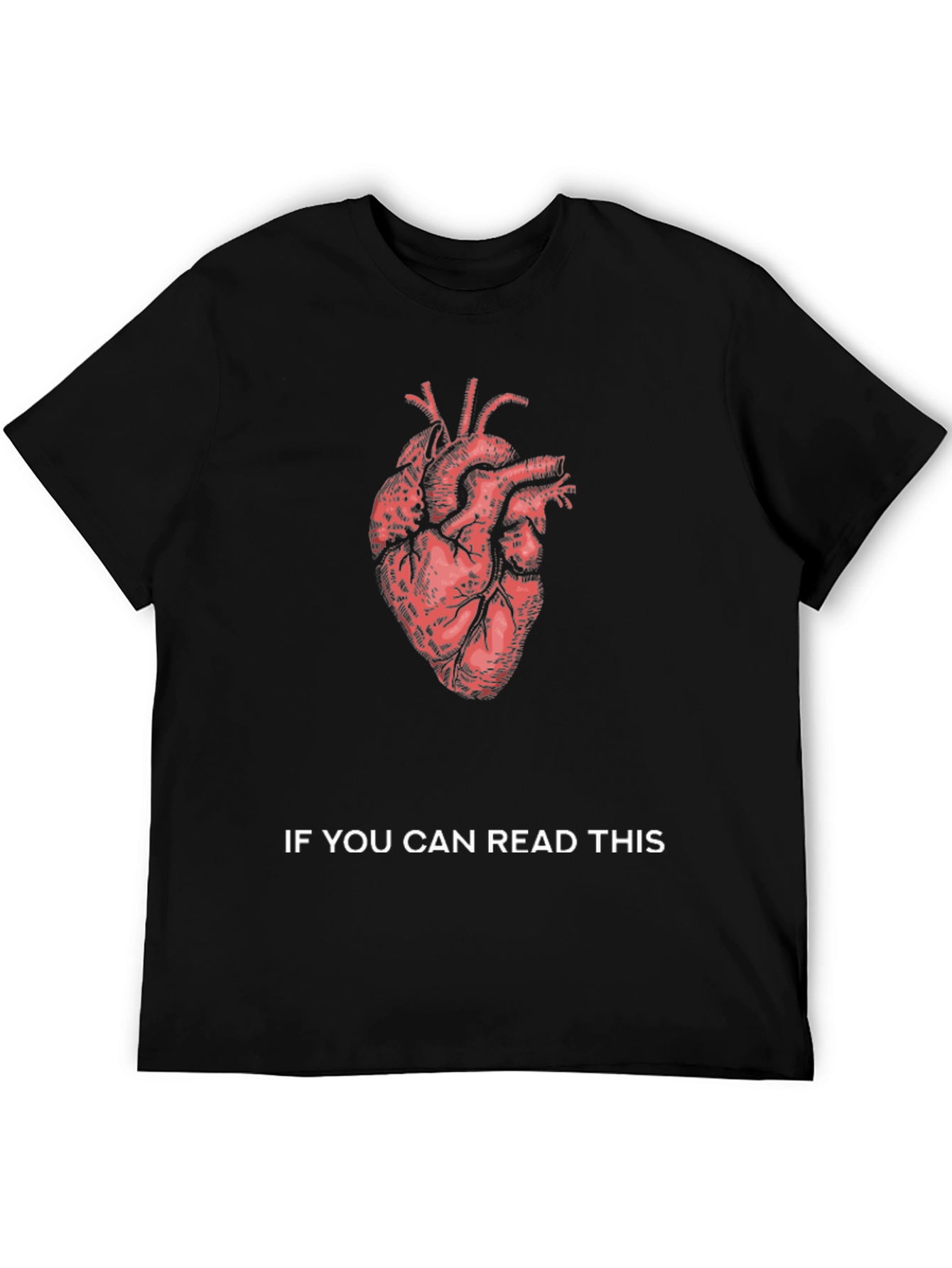 Anatomical Heart Graphic Tee - Read This