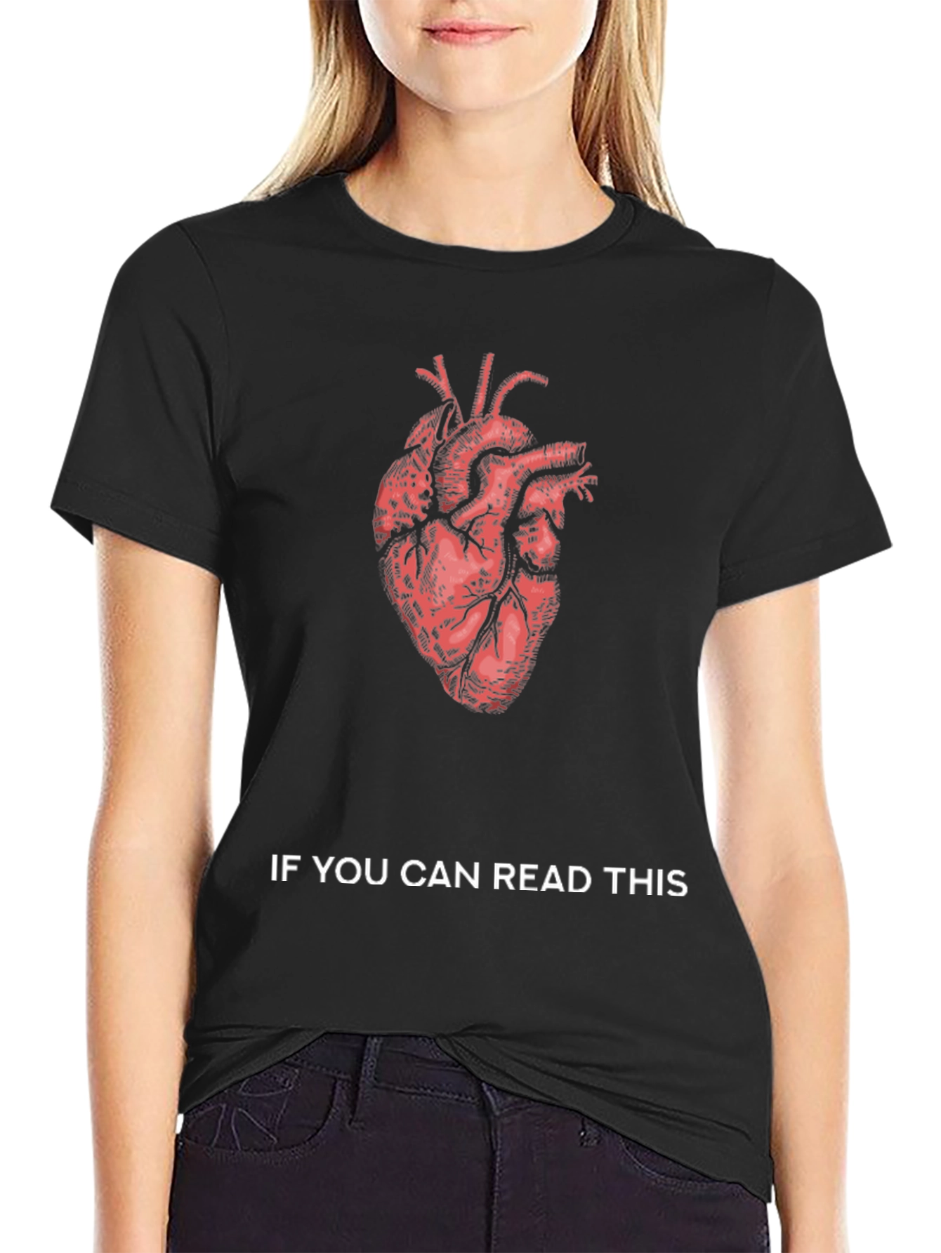 Anatomical Heart Graphic Tee - Read This
