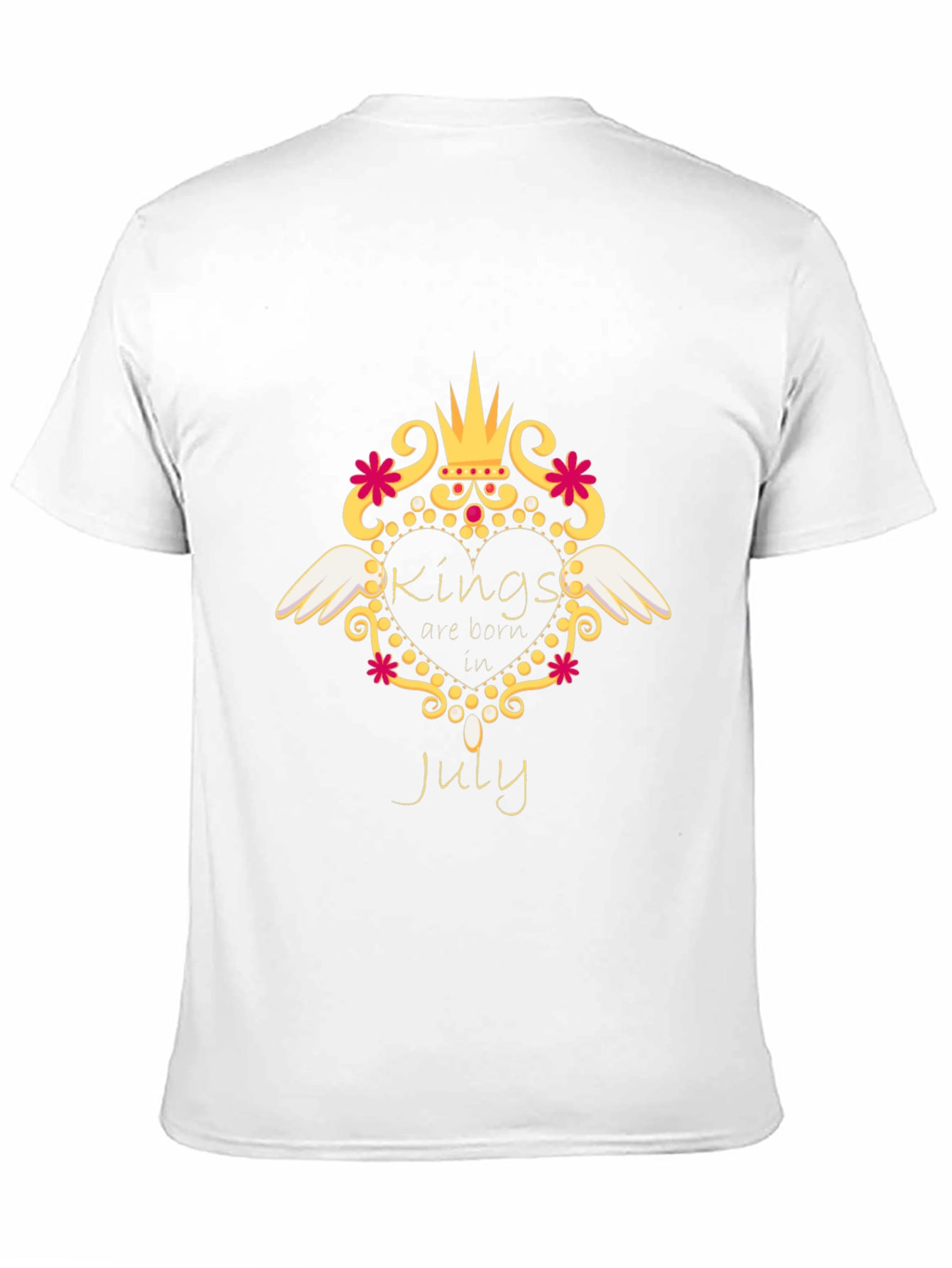 Kings Born In July Black T-Shirt