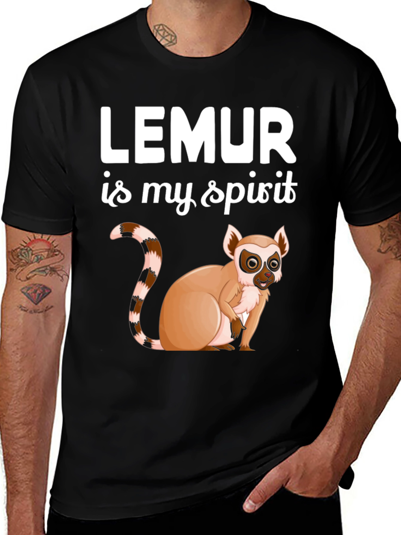 Lemur is My Spirit Animal Graphic Tee
