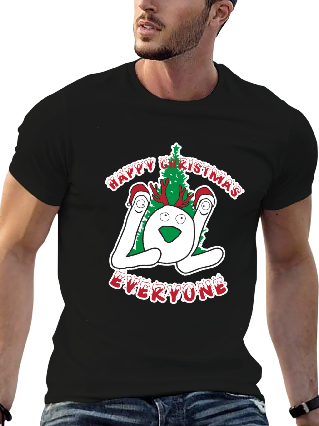 Festive LOL Christmas Graphic T-Shirt