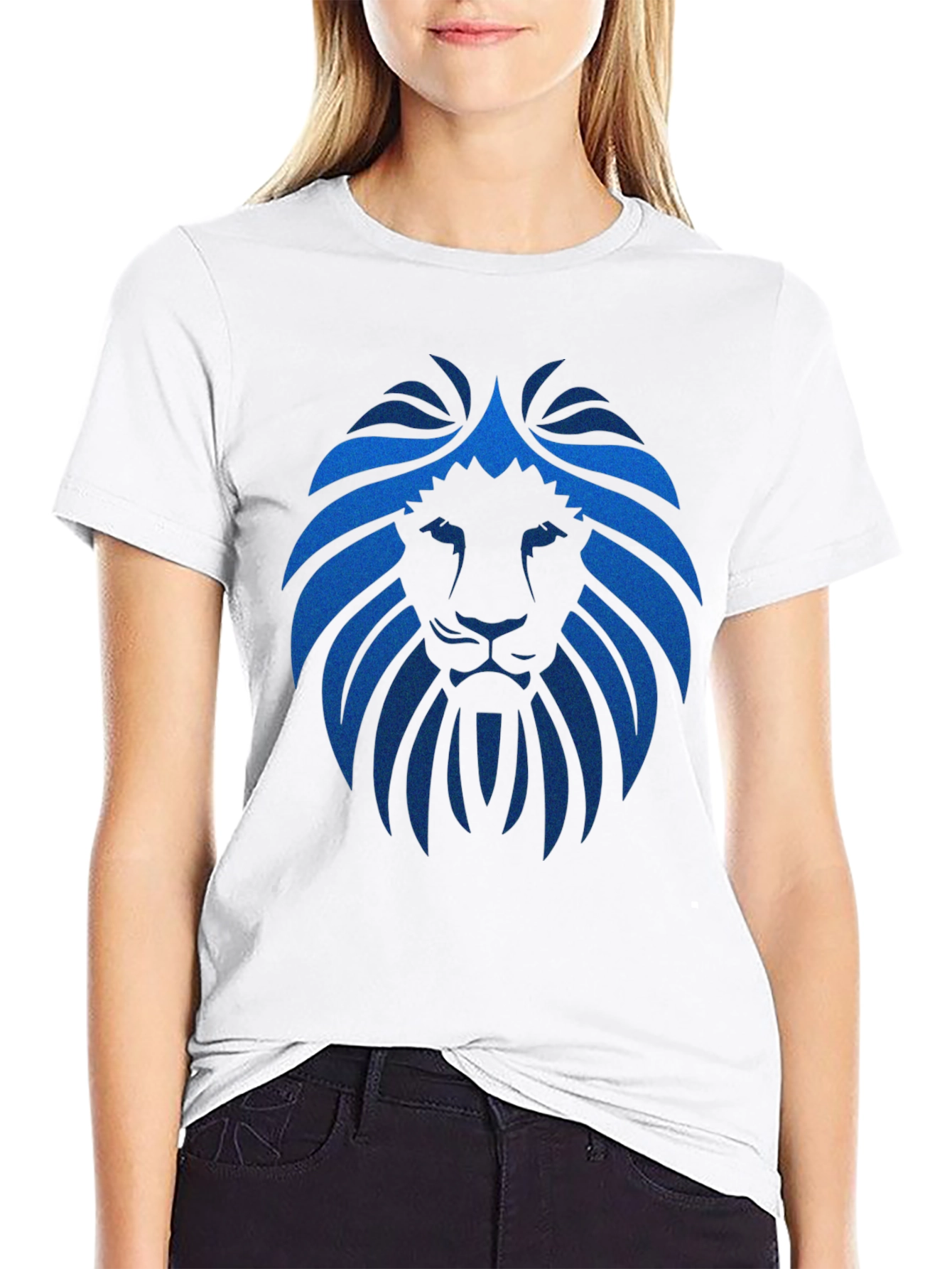Lion Crest Graphic T-Shirt - Bold & Stylish