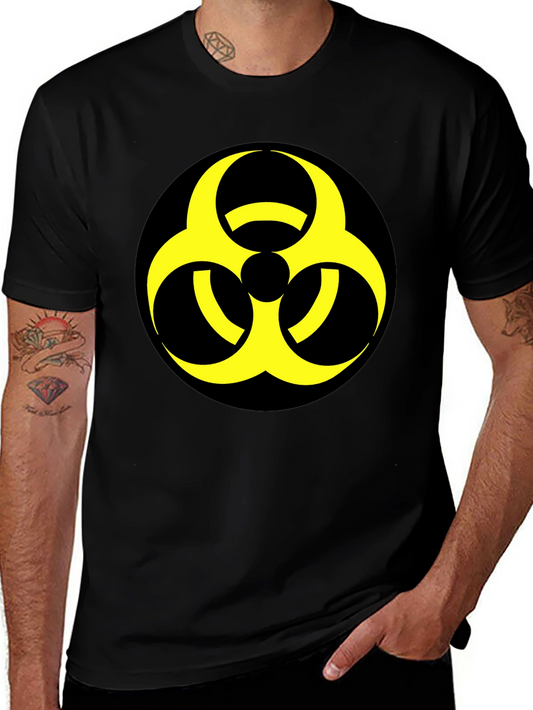Biohazard Symbol Graphic Tee - Bold & Unique