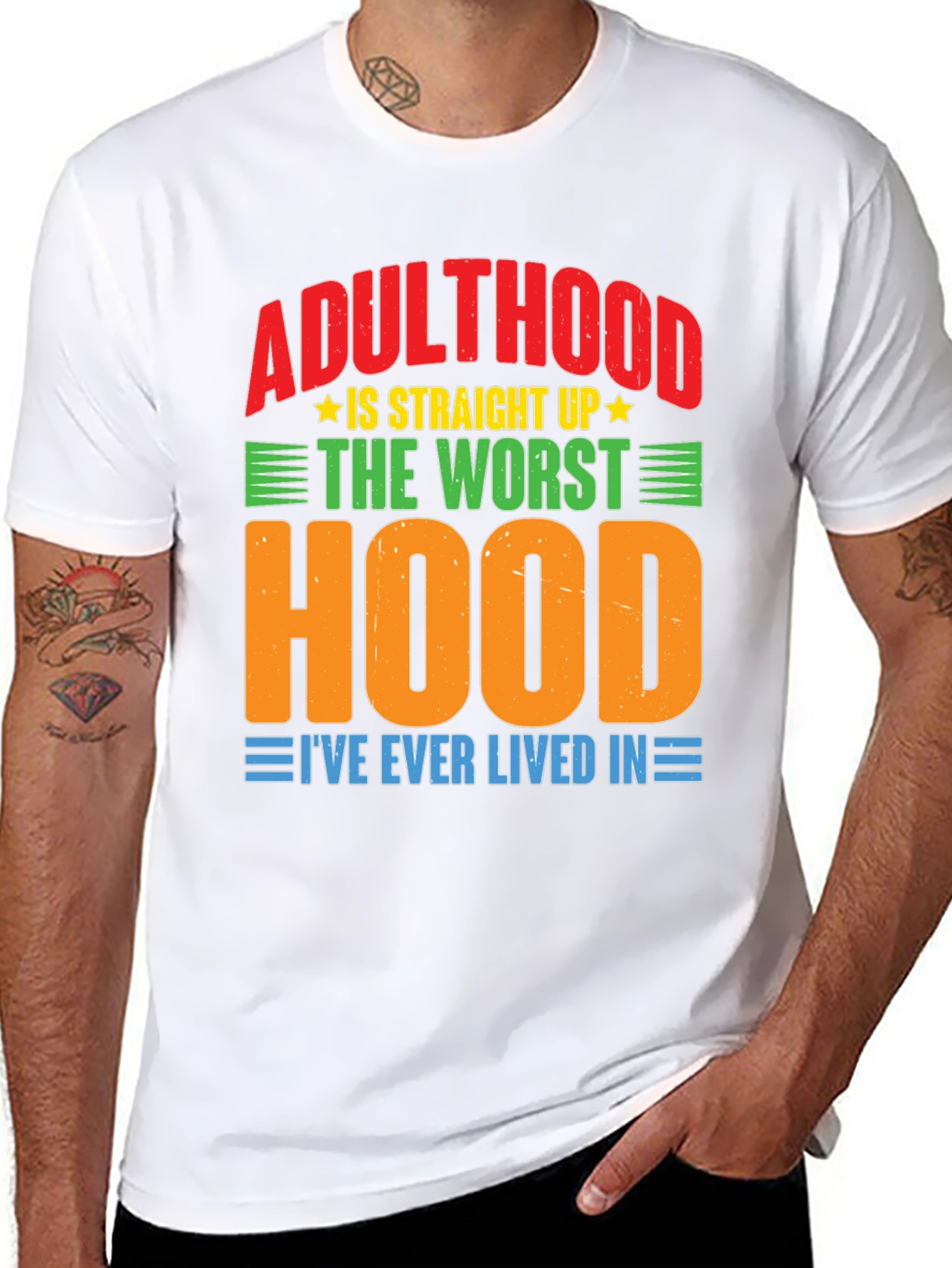 Adulthood Worst Hood Graphic T-Shirt