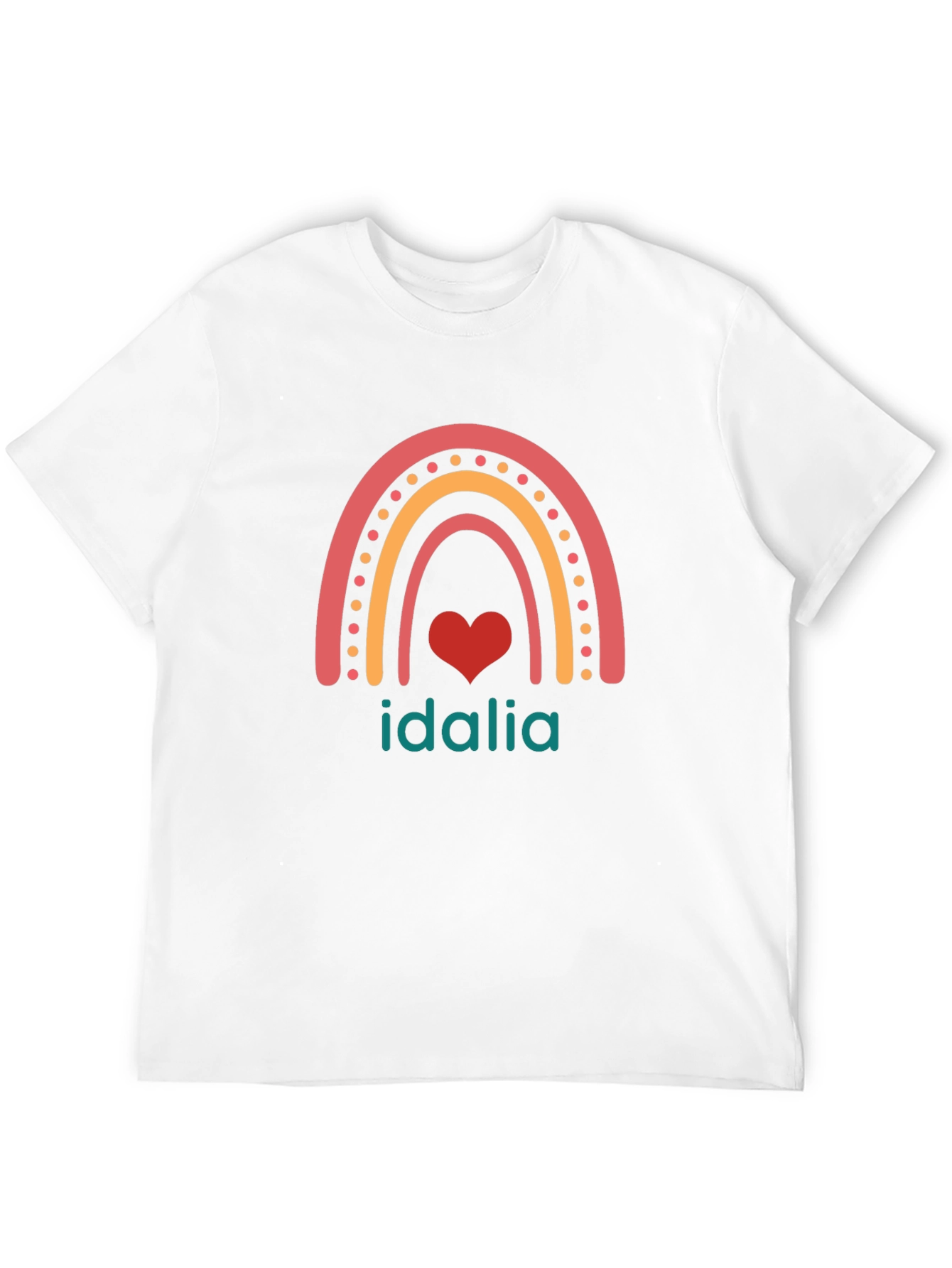 Idalia Rainbow Heart Graphic T-Shirt