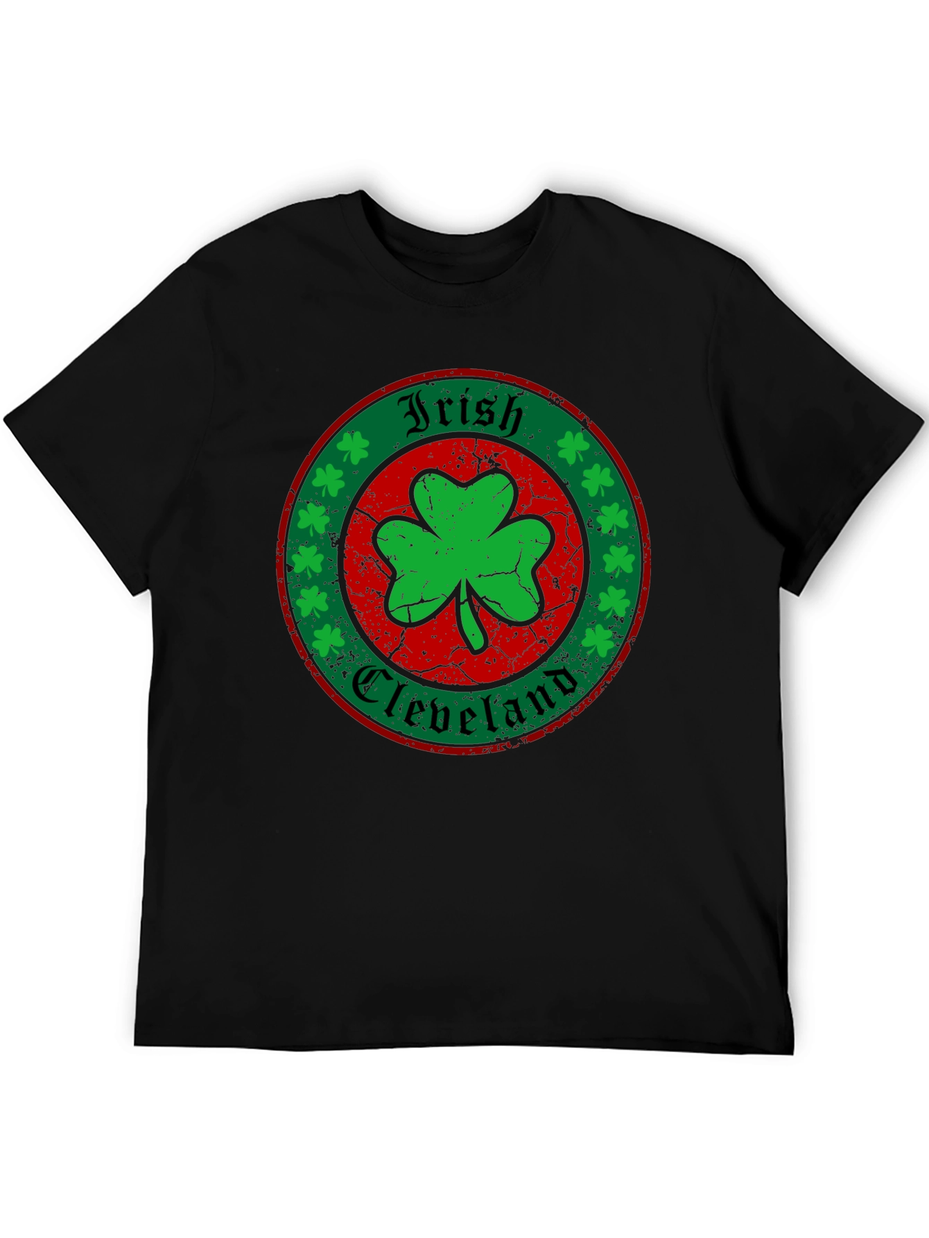 Irish Cleveland Shamrock Graphic T-Shirt