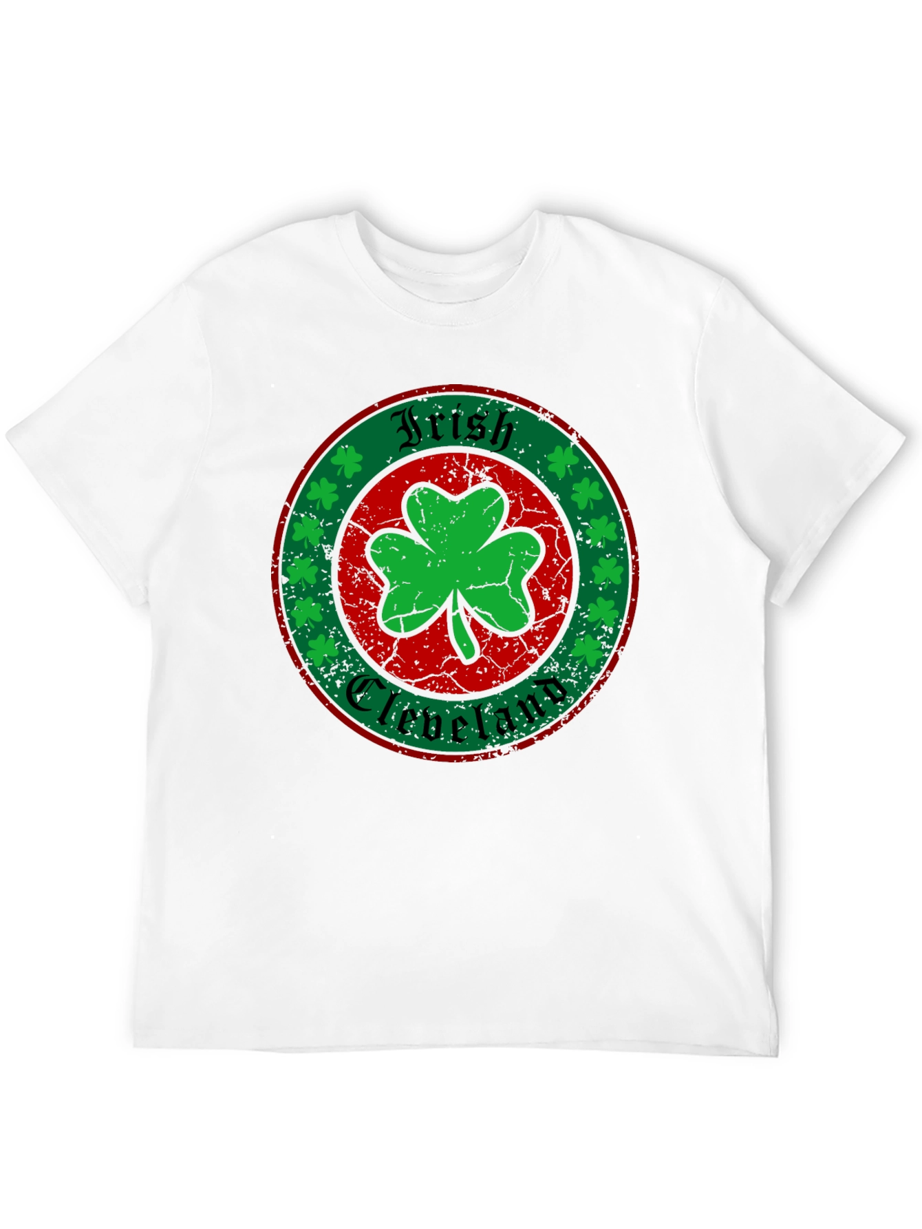 Irish Cleveland Shamrock Graphic T-Shirt