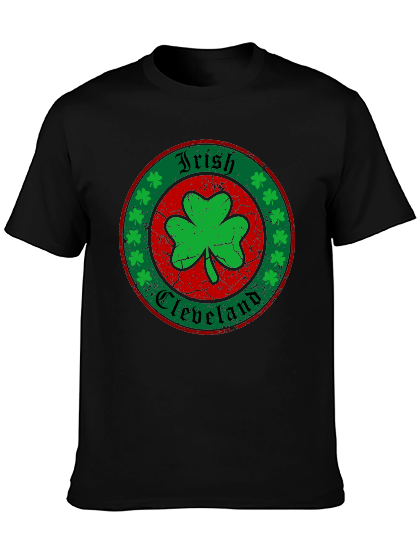 Irish Cleveland Shamrock Graphic T-Shirt