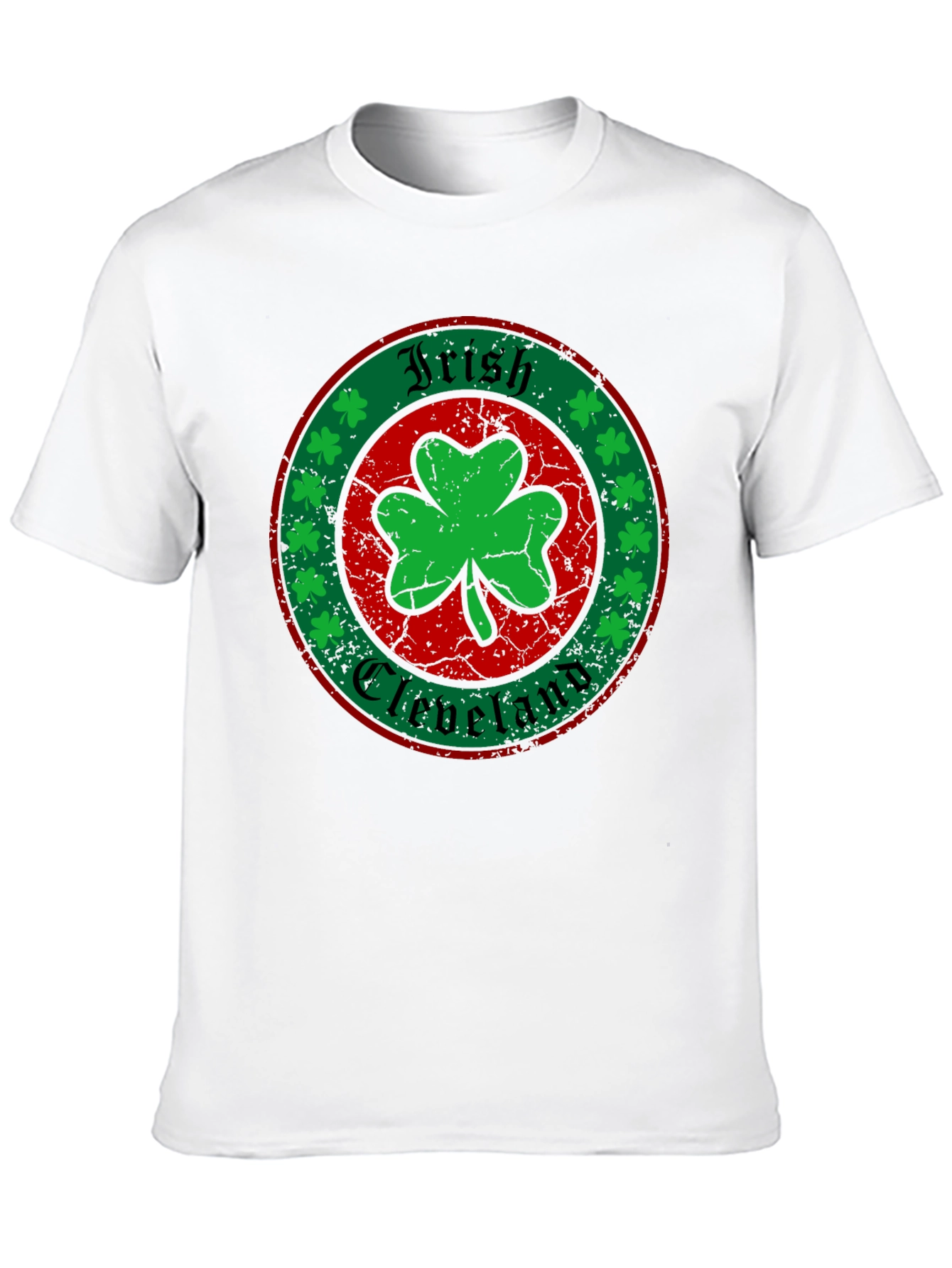 Irish Cleveland Shamrock Graphic T-Shirt