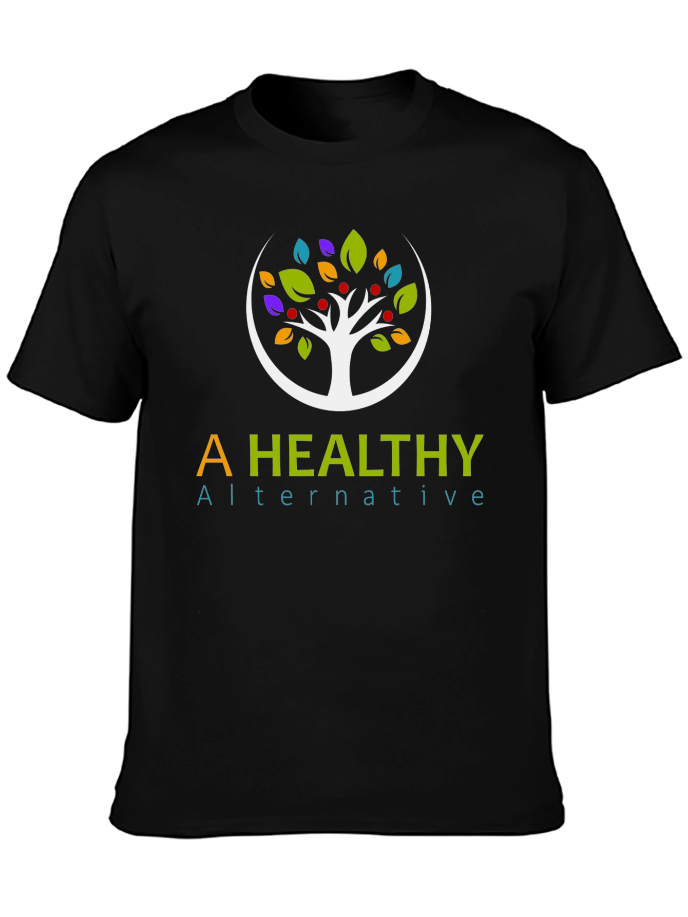 Healthy Alternative Graphic T-Shirt - Black
