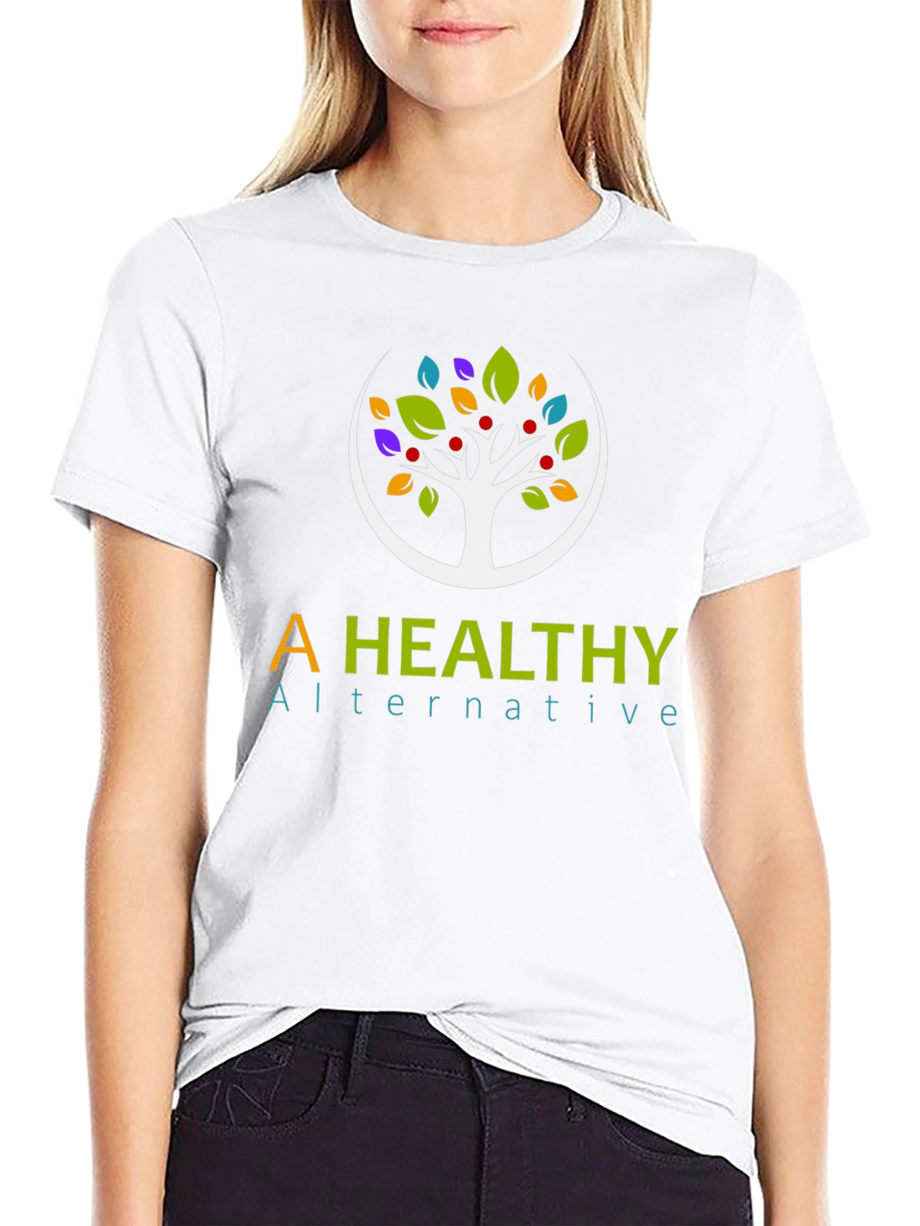 Healthy Alternative Graphic T-Shirt - Black
