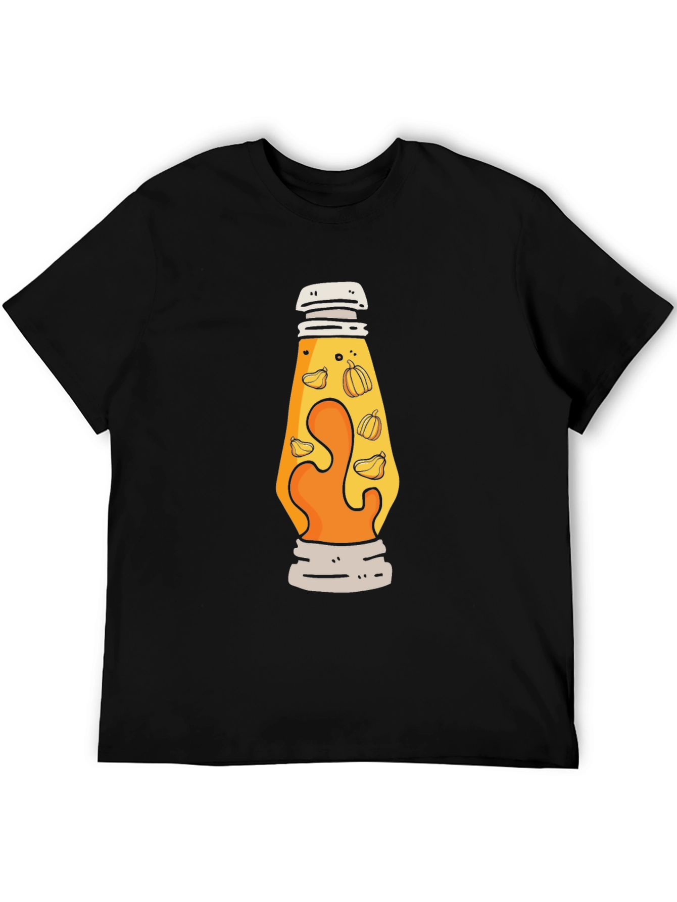 Pumpkin Lava Lamp Graphic Tee - Halloween Style!