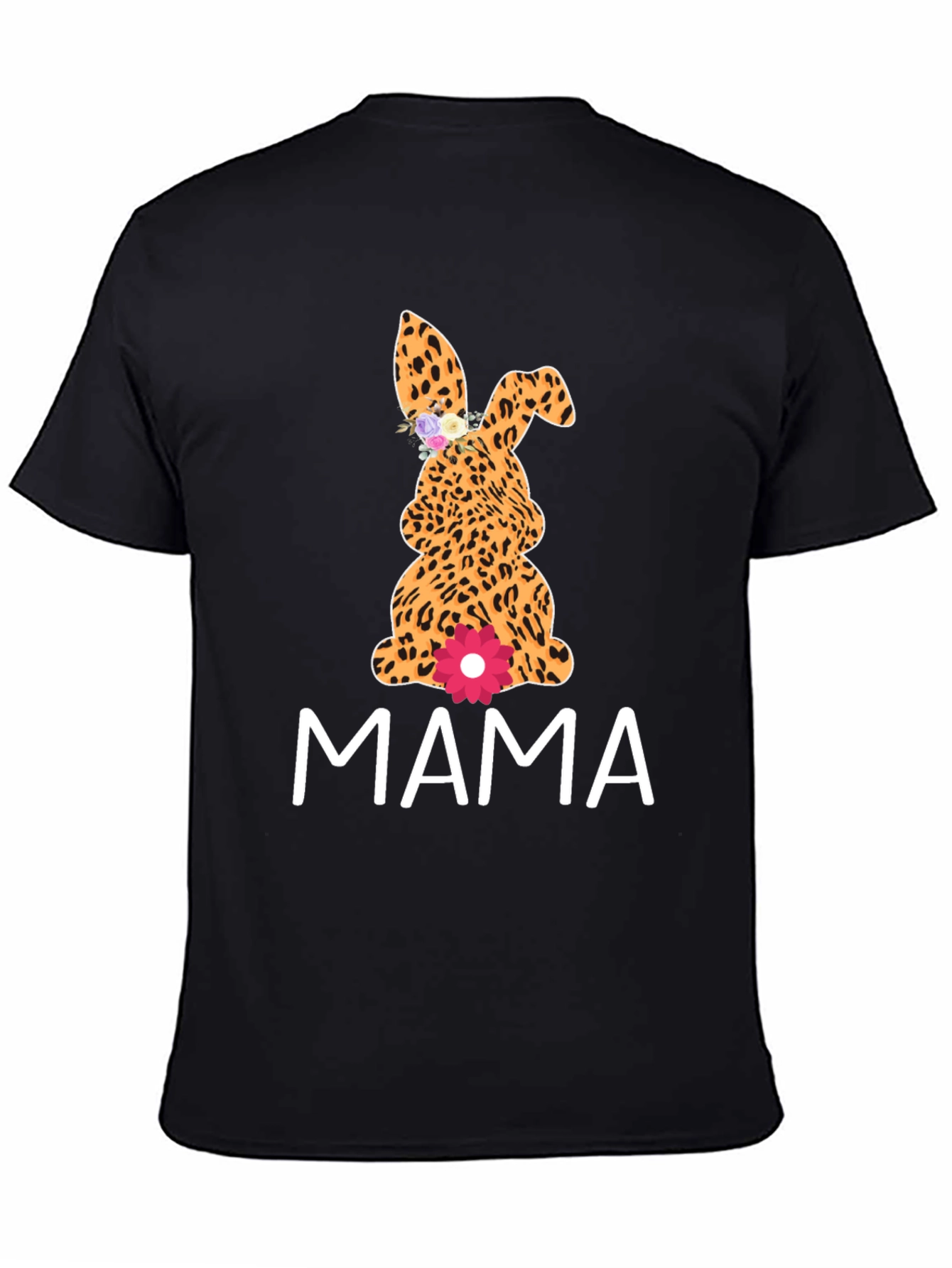 Mama Leopard Bunny T-Shirt - Cute Easter Apparel