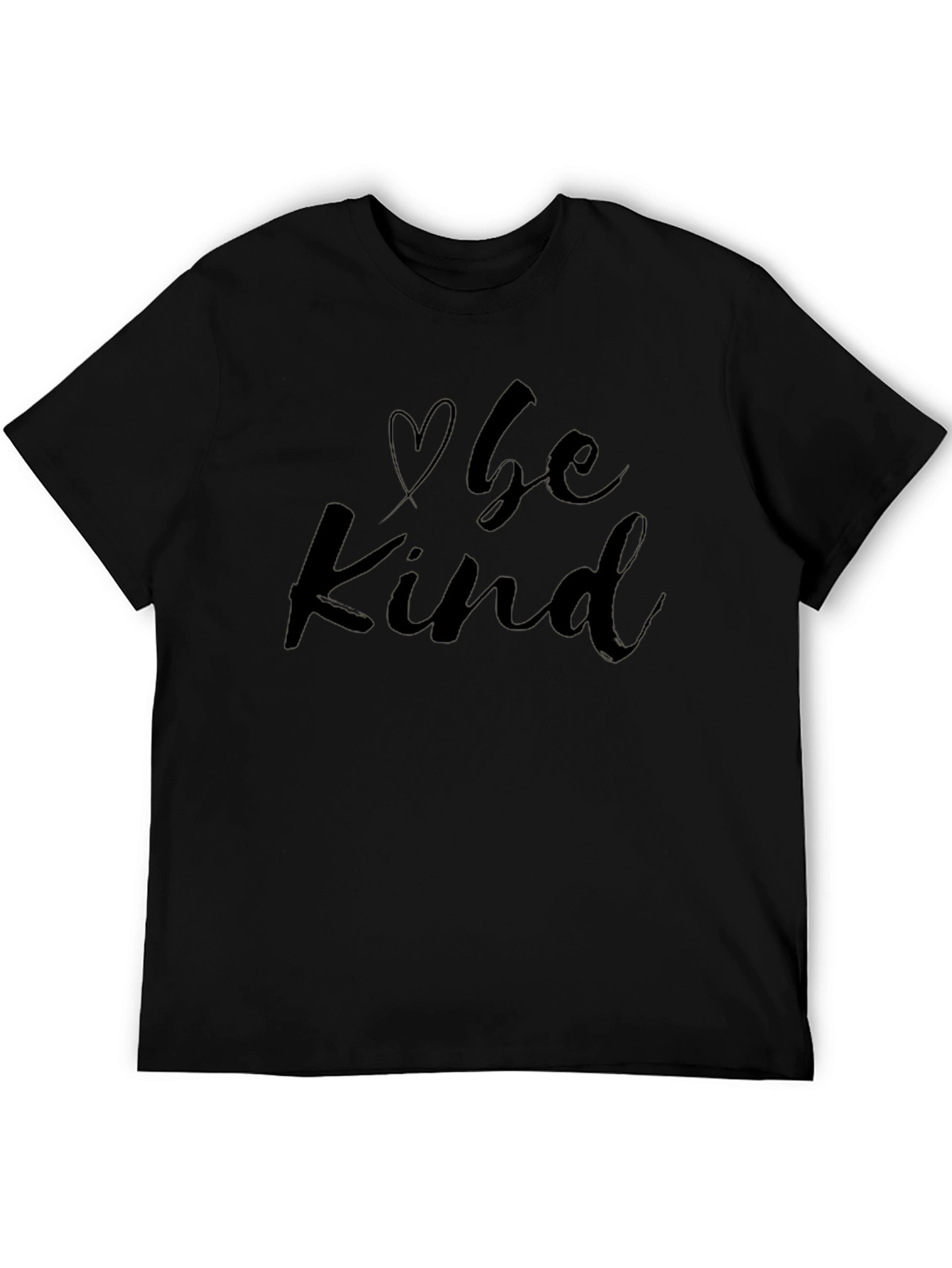 Be Kind Graphic Tee - Soft Black Cotton T-Shirt