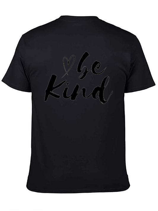 Be Kind Graphic Tee - Soft Black Cotton T-Shirt