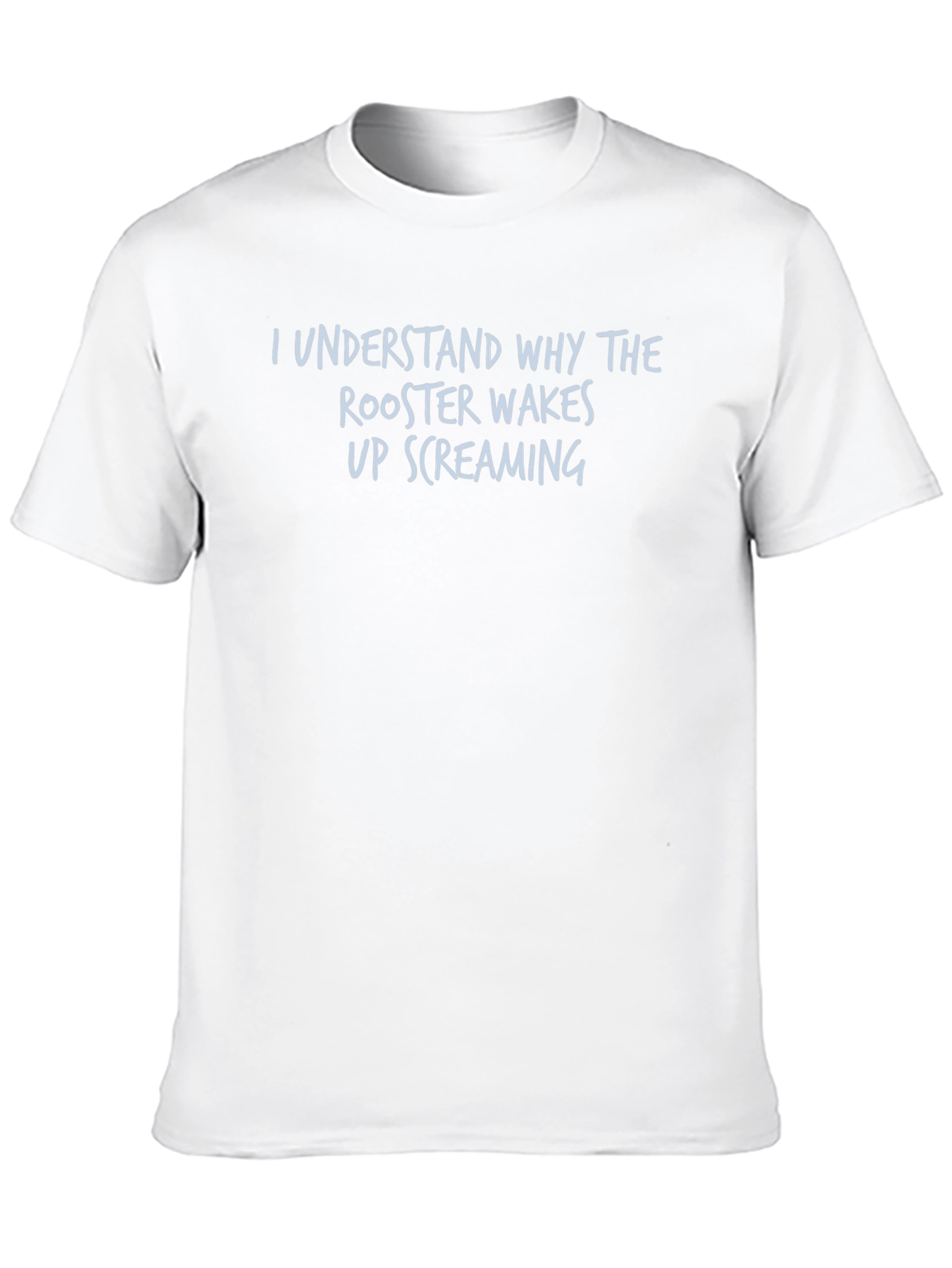 Rooster Screaming Tee - Humorous Graphic T-Shirt