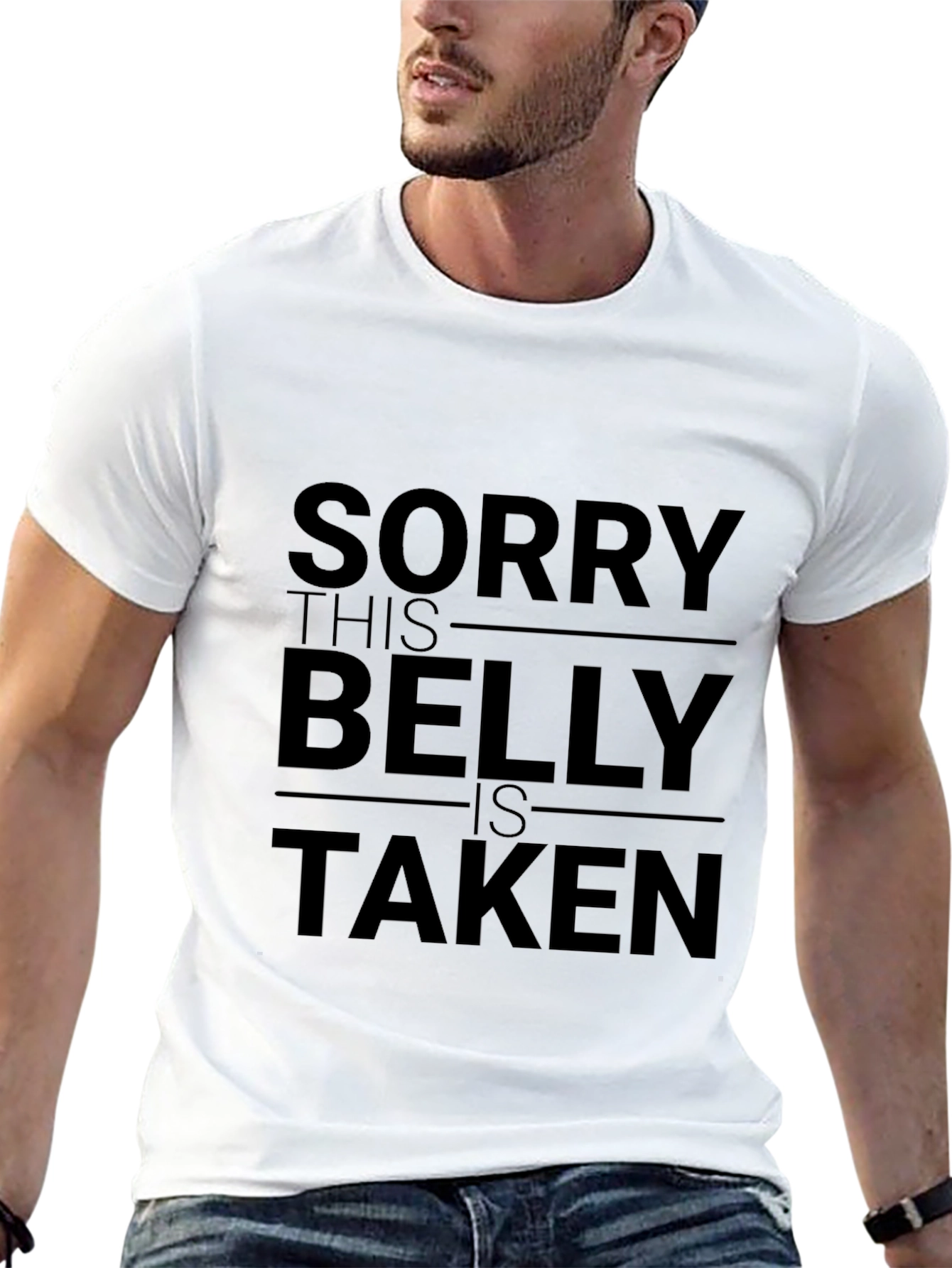 Sorry This Belly is Taken Graphic T-Shirt
