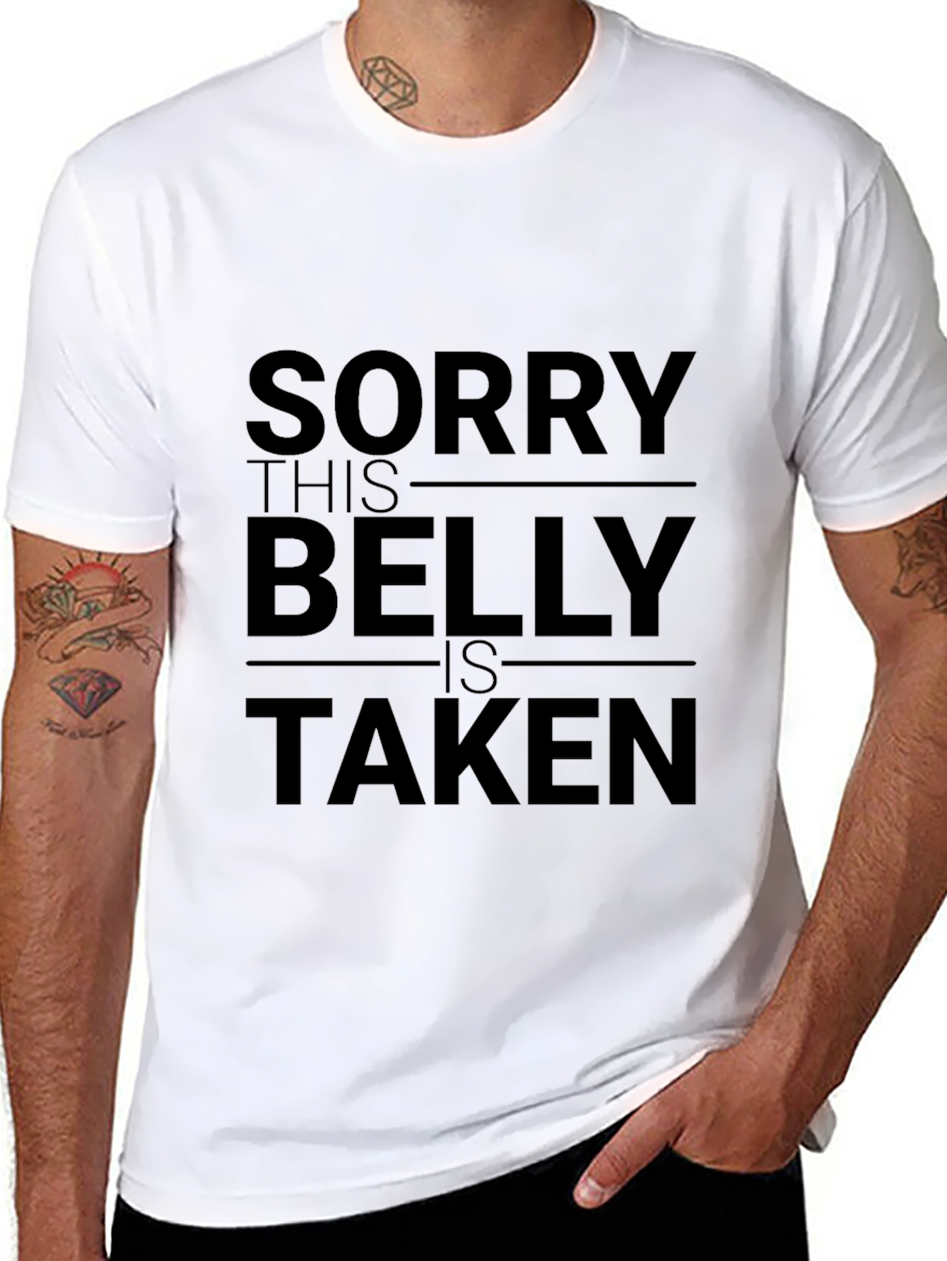 Sorry This Belly is Taken Graphic T-Shirt