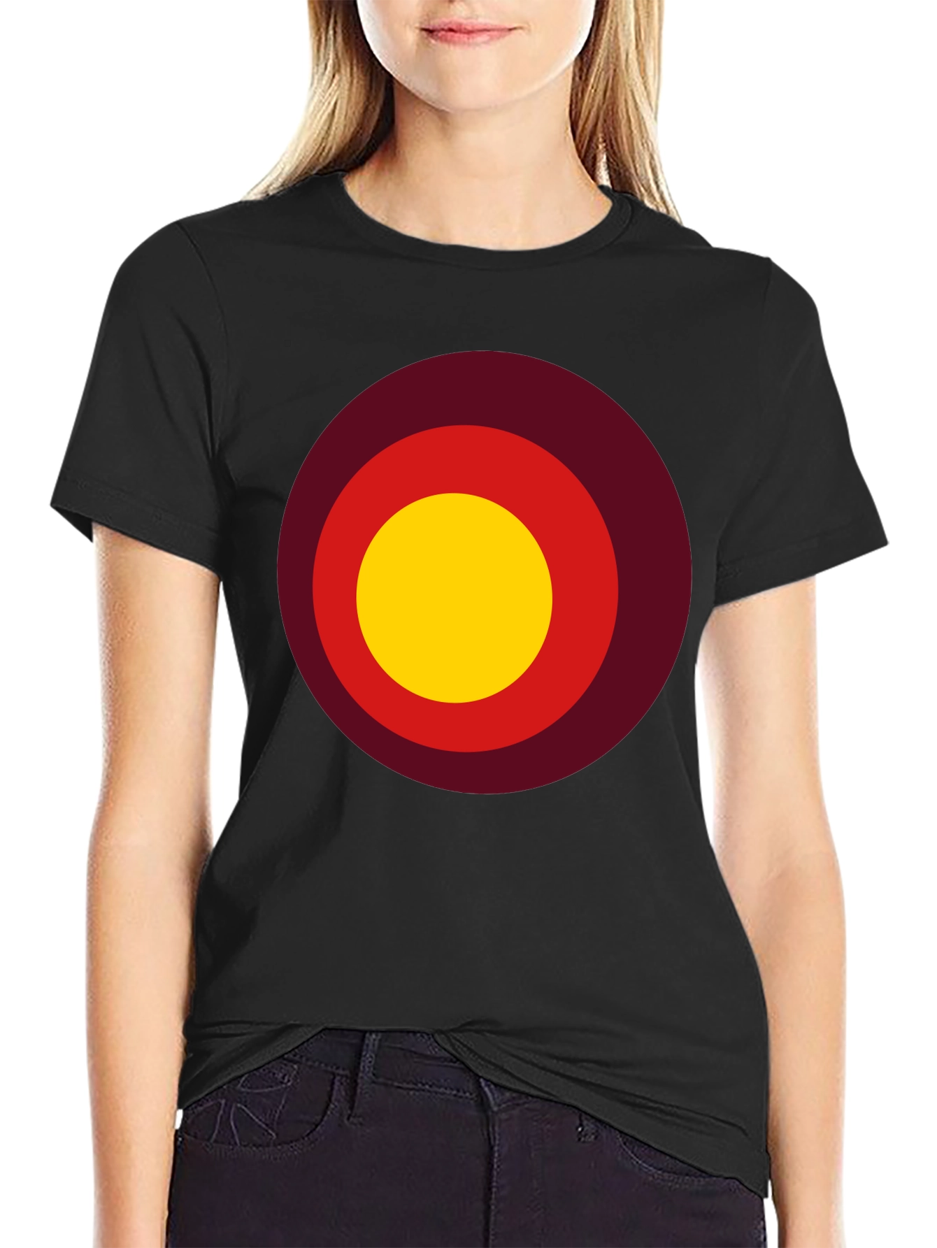 Retro Target Tee - Mens Black Graphic T-Shirt