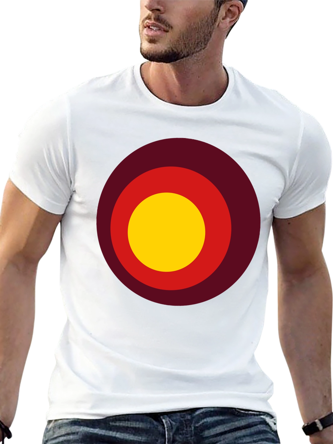 Retro Target Tee - Mens Black Graphic T-Shirt