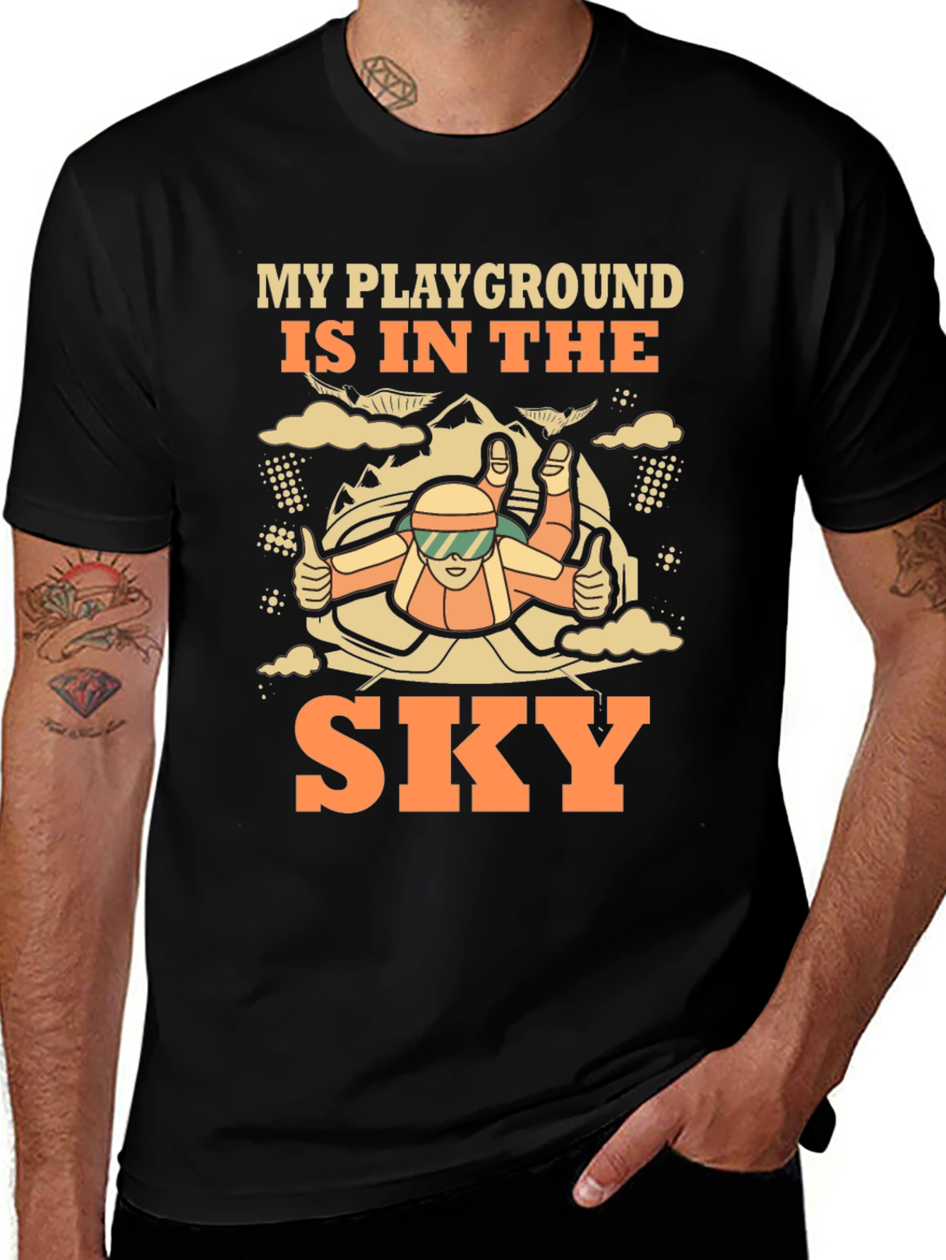Skydiving T-Shirt - My Playground is in The Sky
