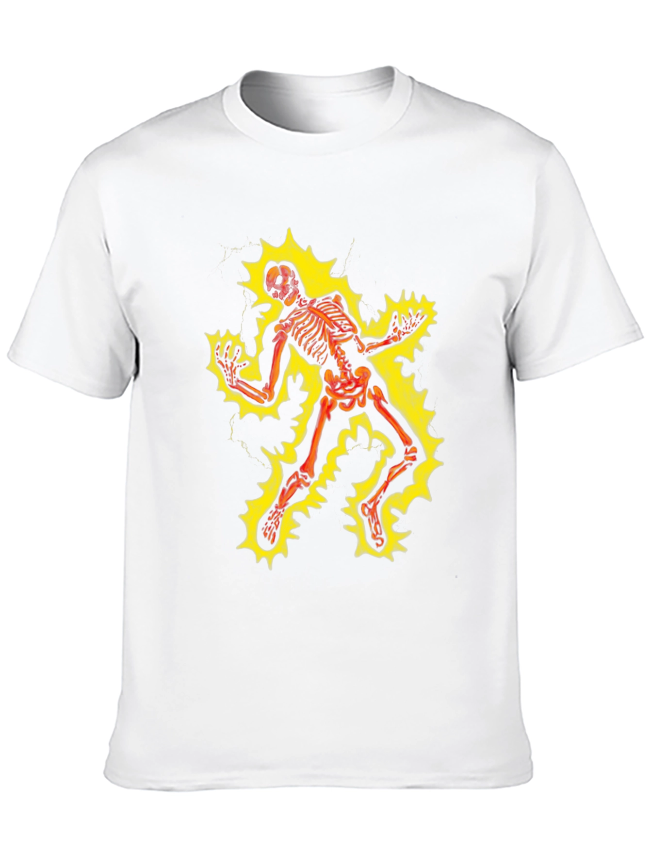 Electrified Skeleton Graphic T-Shirt