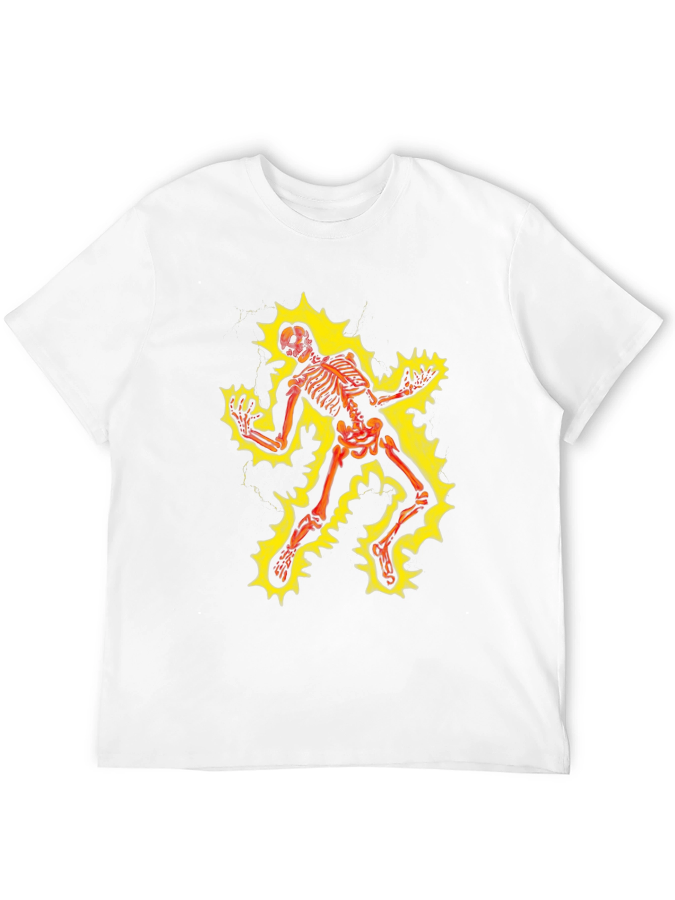 Electrified Skeleton Graphic T-Shirt