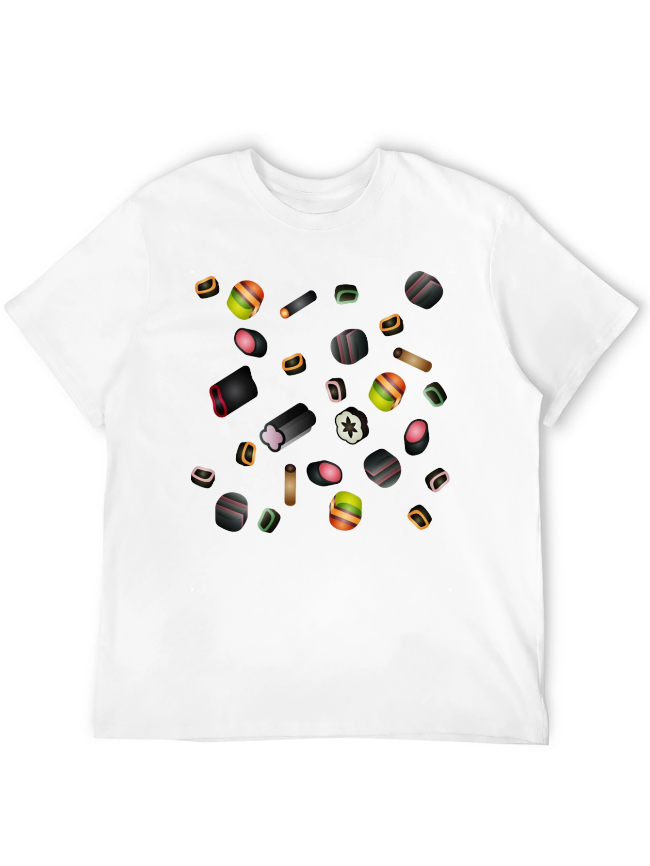 Liquorice Candy Print Black T-Shirt