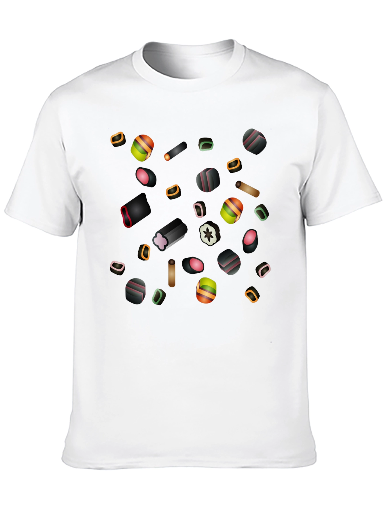 Liquorice Candy Print Black T-Shirt