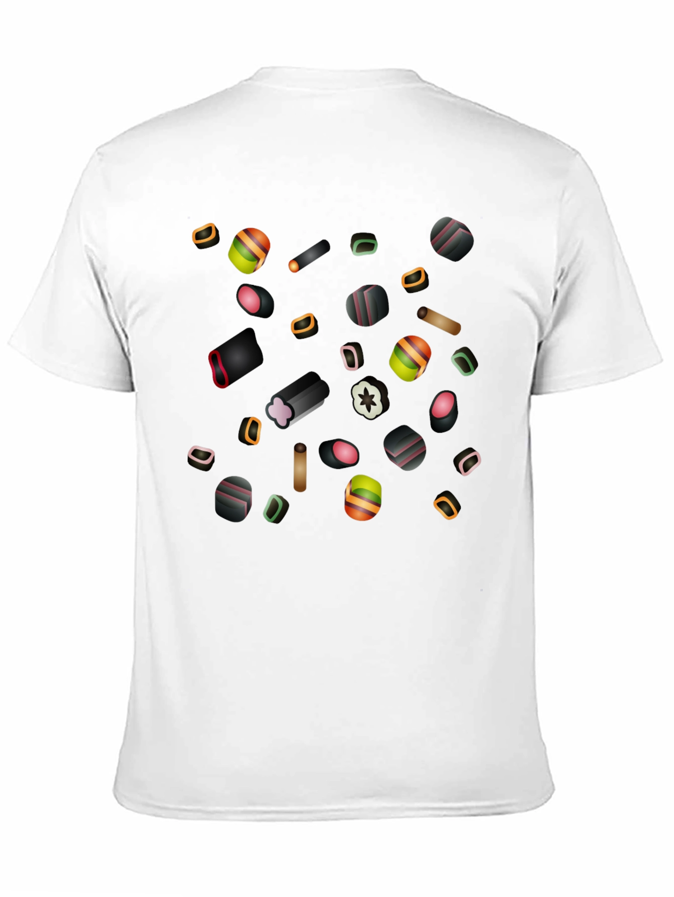 Liquorice Candy Print Black T-Shirt