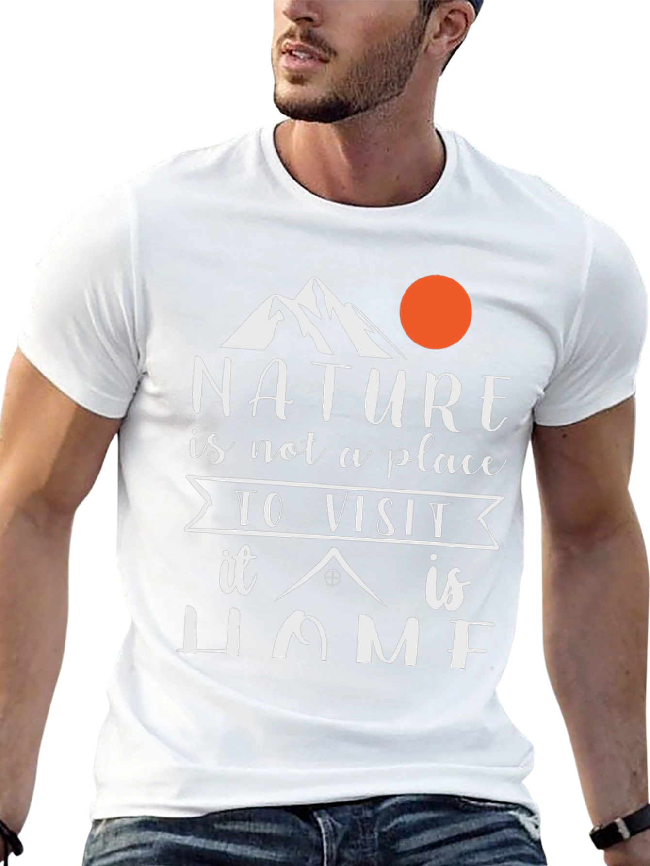 Nature is Home Black Graphic Tee