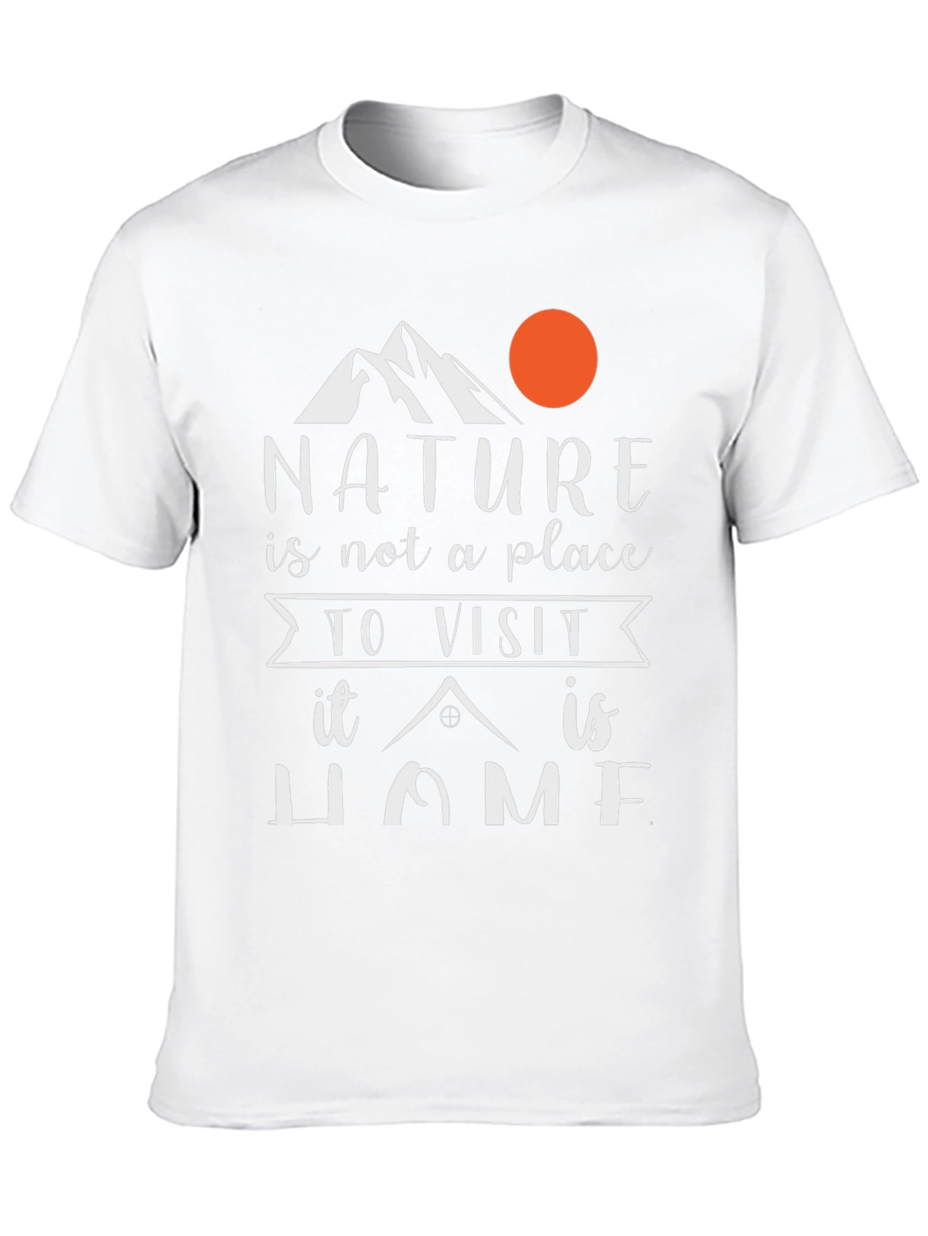 Nature is Home Black Graphic Tee