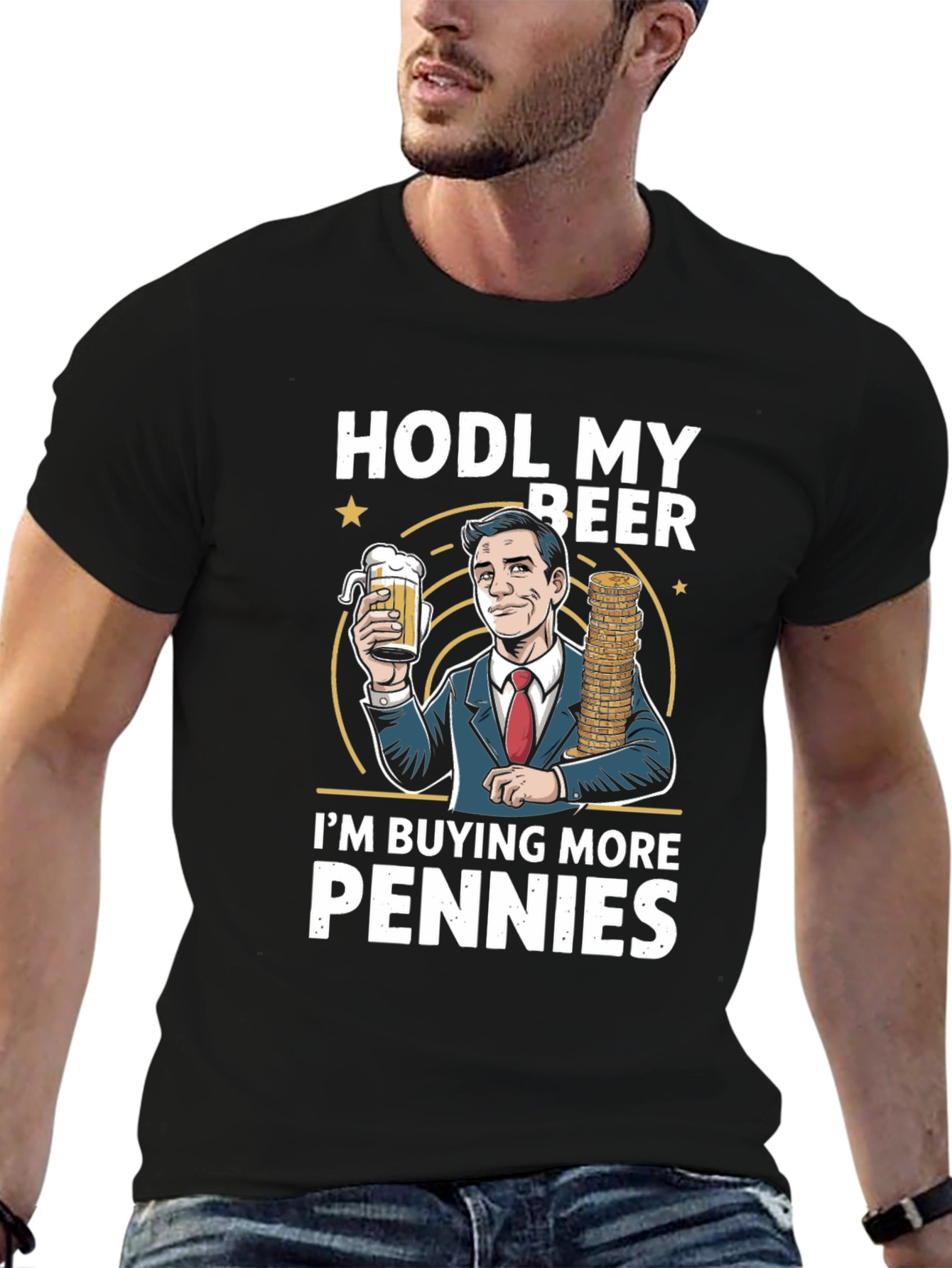 HODL My Beer Penny Stock T-Shirt