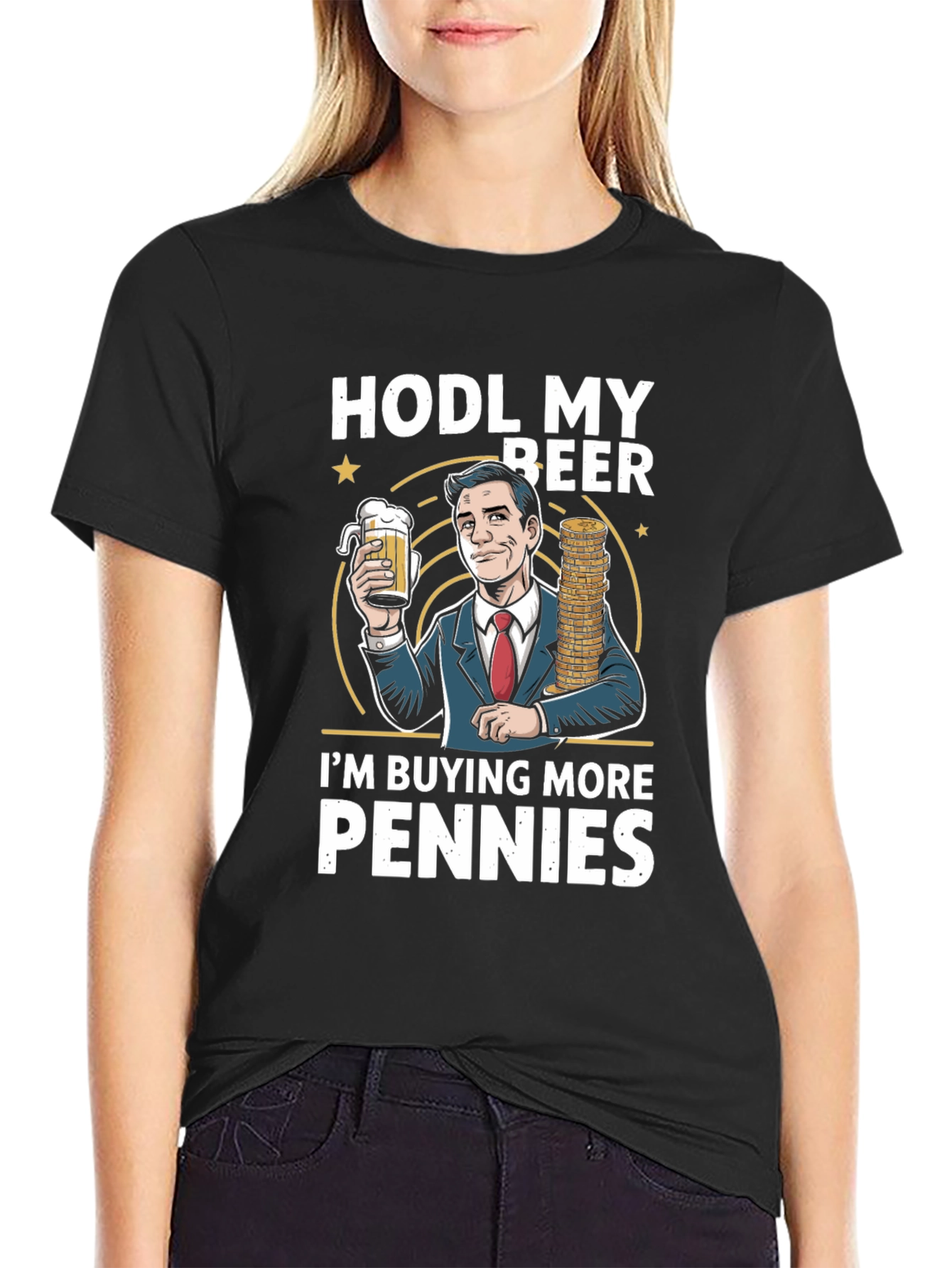 HODL My Beer Penny Stock T-Shirt