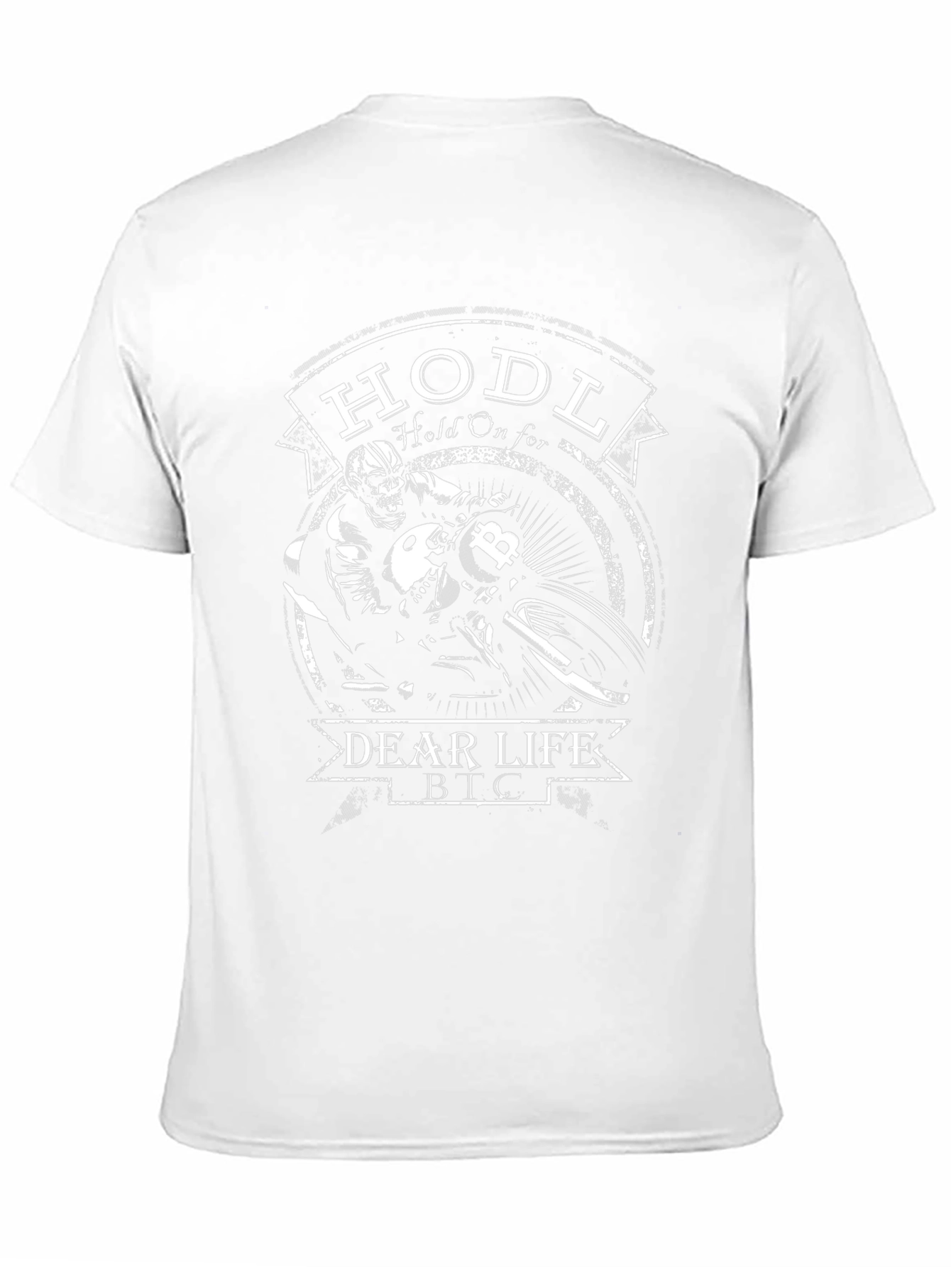 HODL Bitcoin BTC Motorcycle T-Shirt