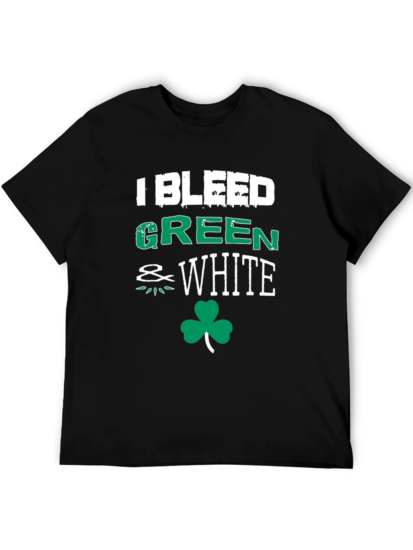 I Bleed Green & White St. Patricks Day T-Shirt