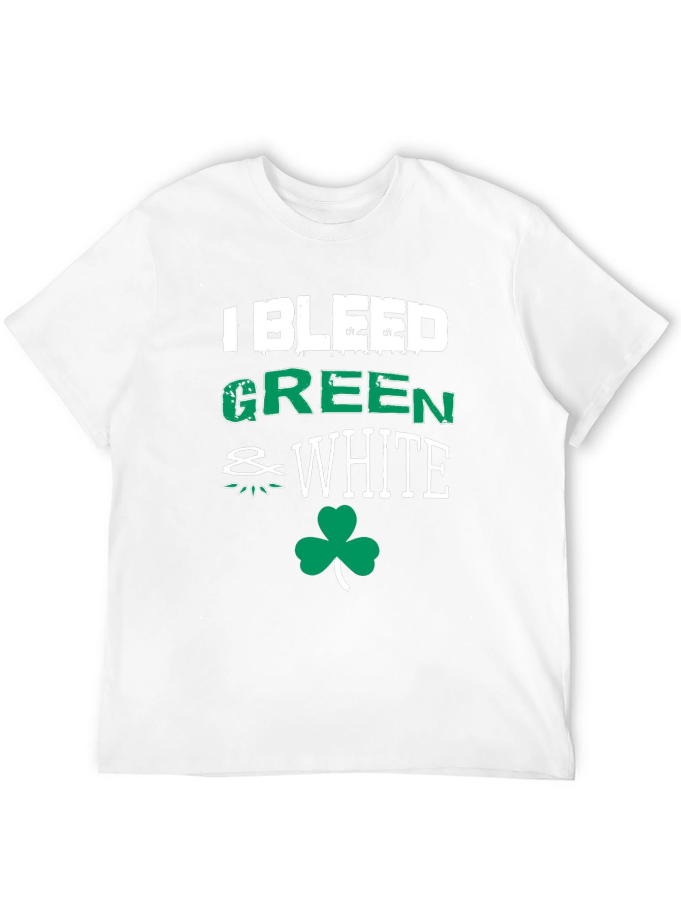 I Bleed Green & White St. Patricks Day T-Shirt