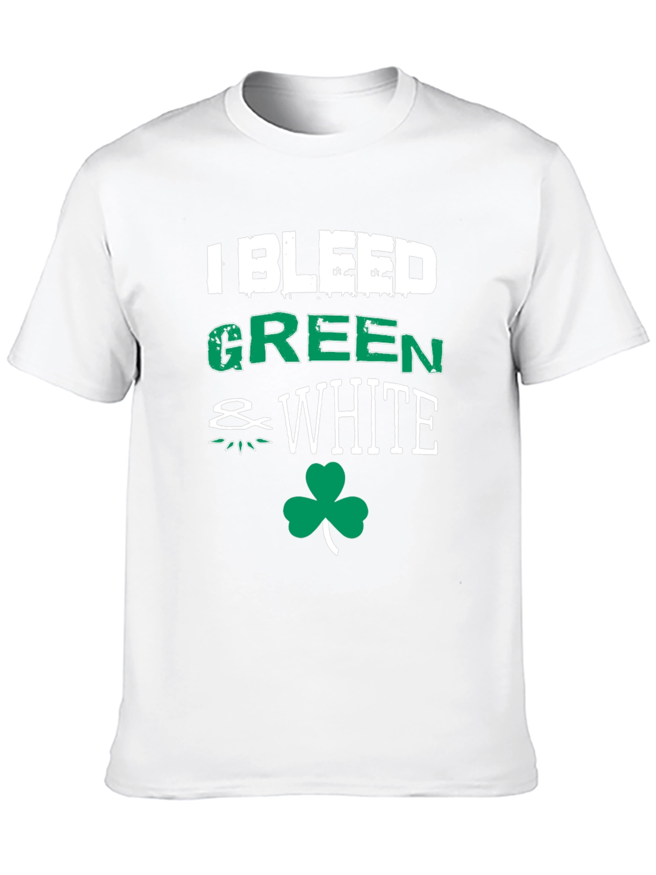 I Bleed Green & White St. Patricks Day T-Shirt