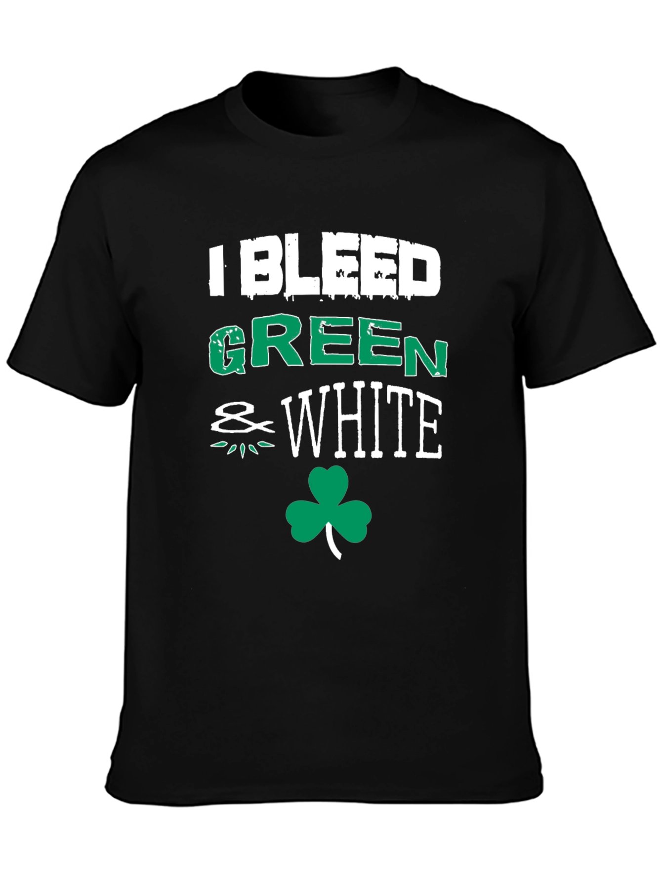 I Bleed Green & White St. Patricks Day T-Shirt