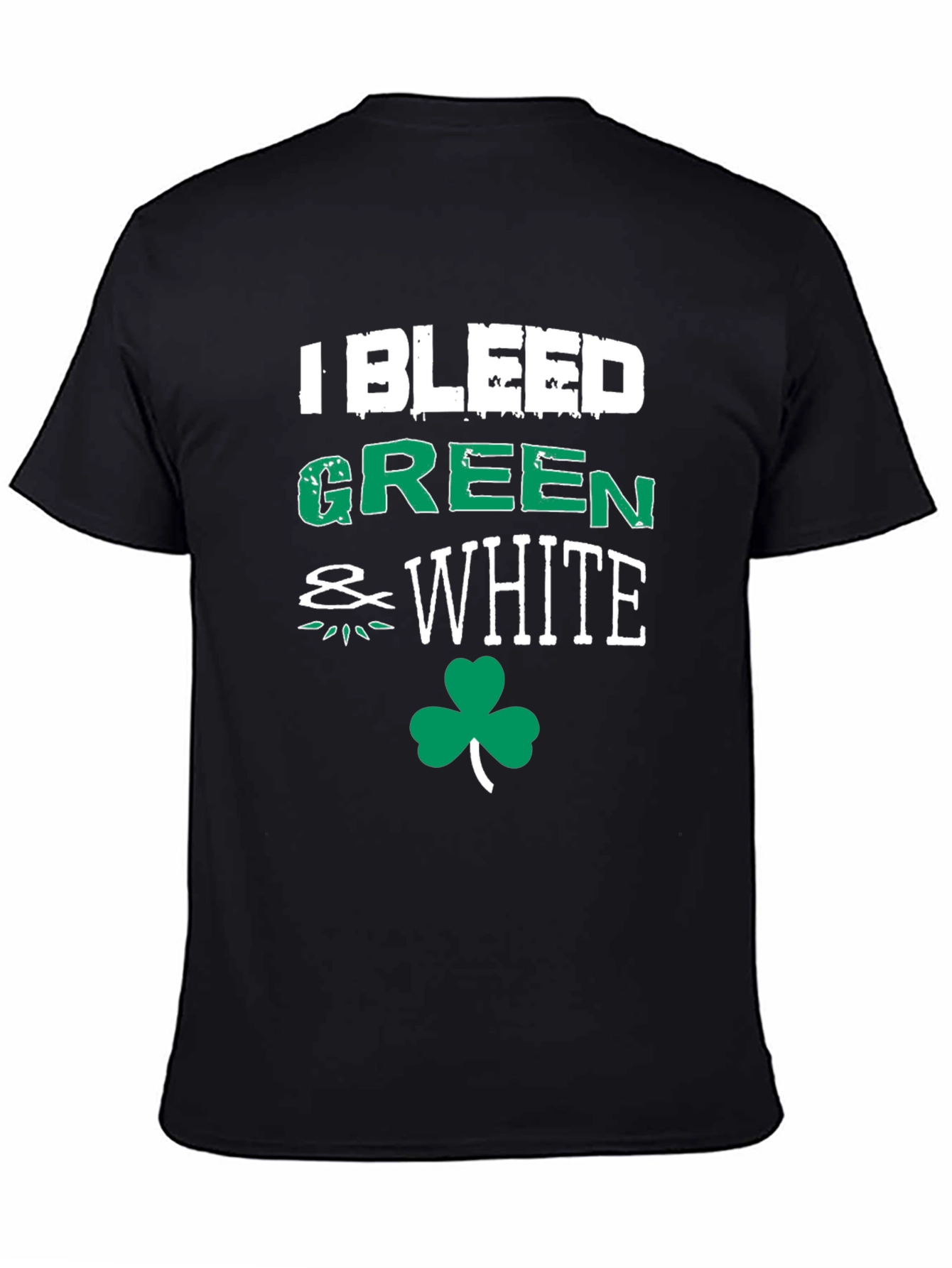 I Bleed Green & White St. Patricks Day T-Shirt