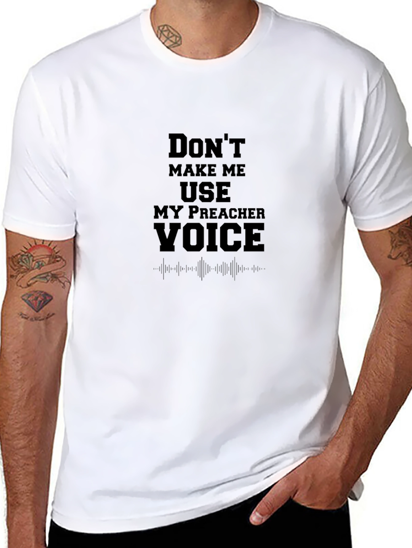 Preacher Voice T-Shirt - Funny Religious Humor Tee