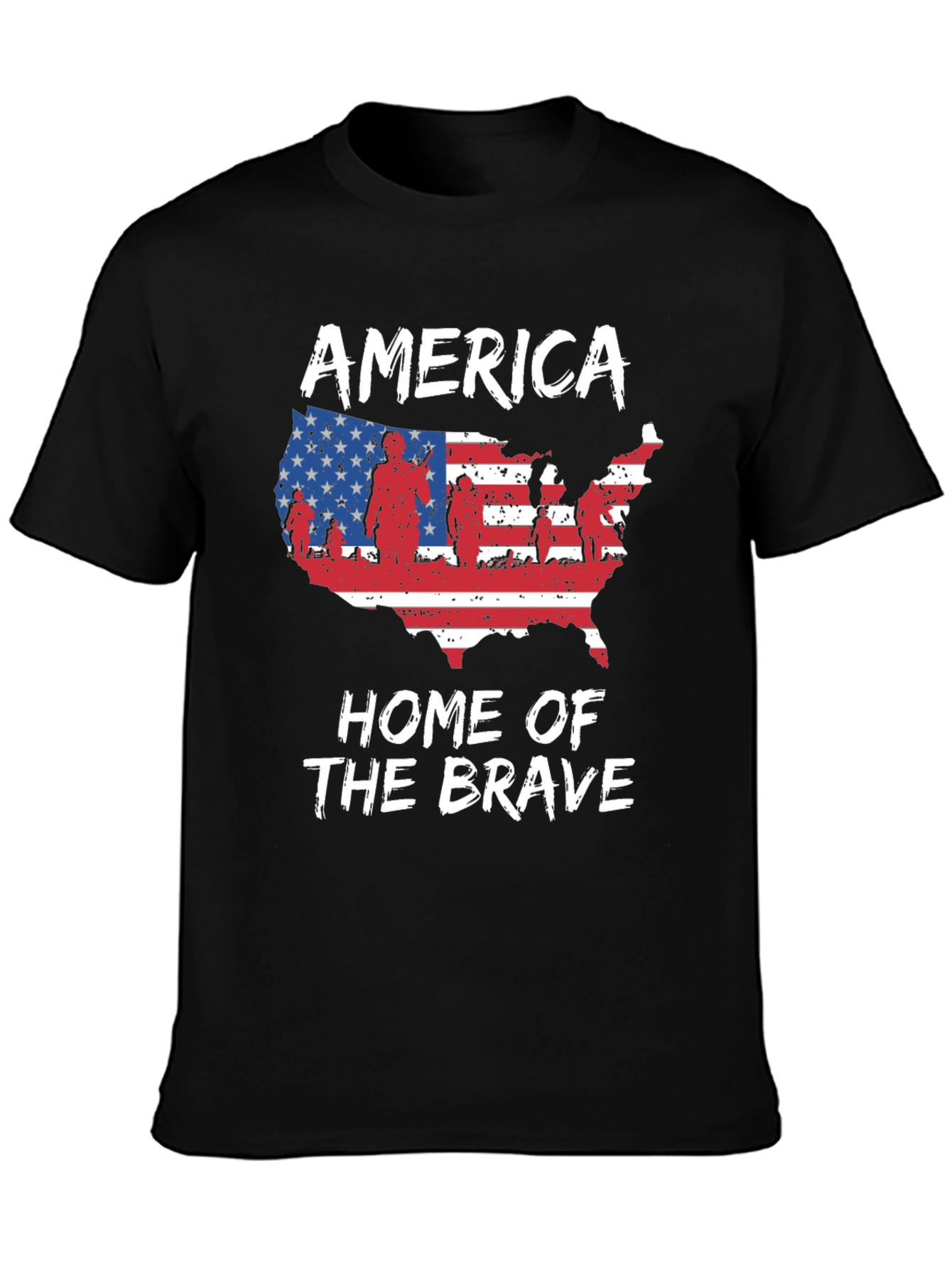America Home Of The Brave Patriotic T-Shirt