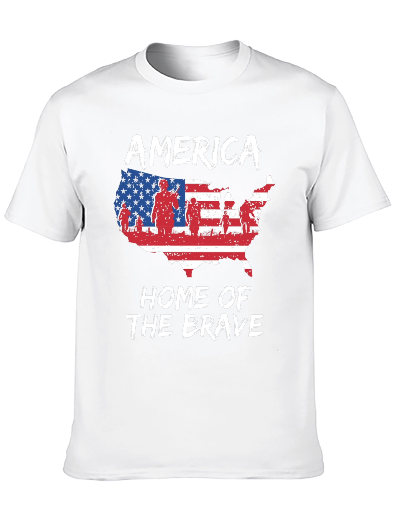 America Home Of The Brave Patriotic T-Shirt