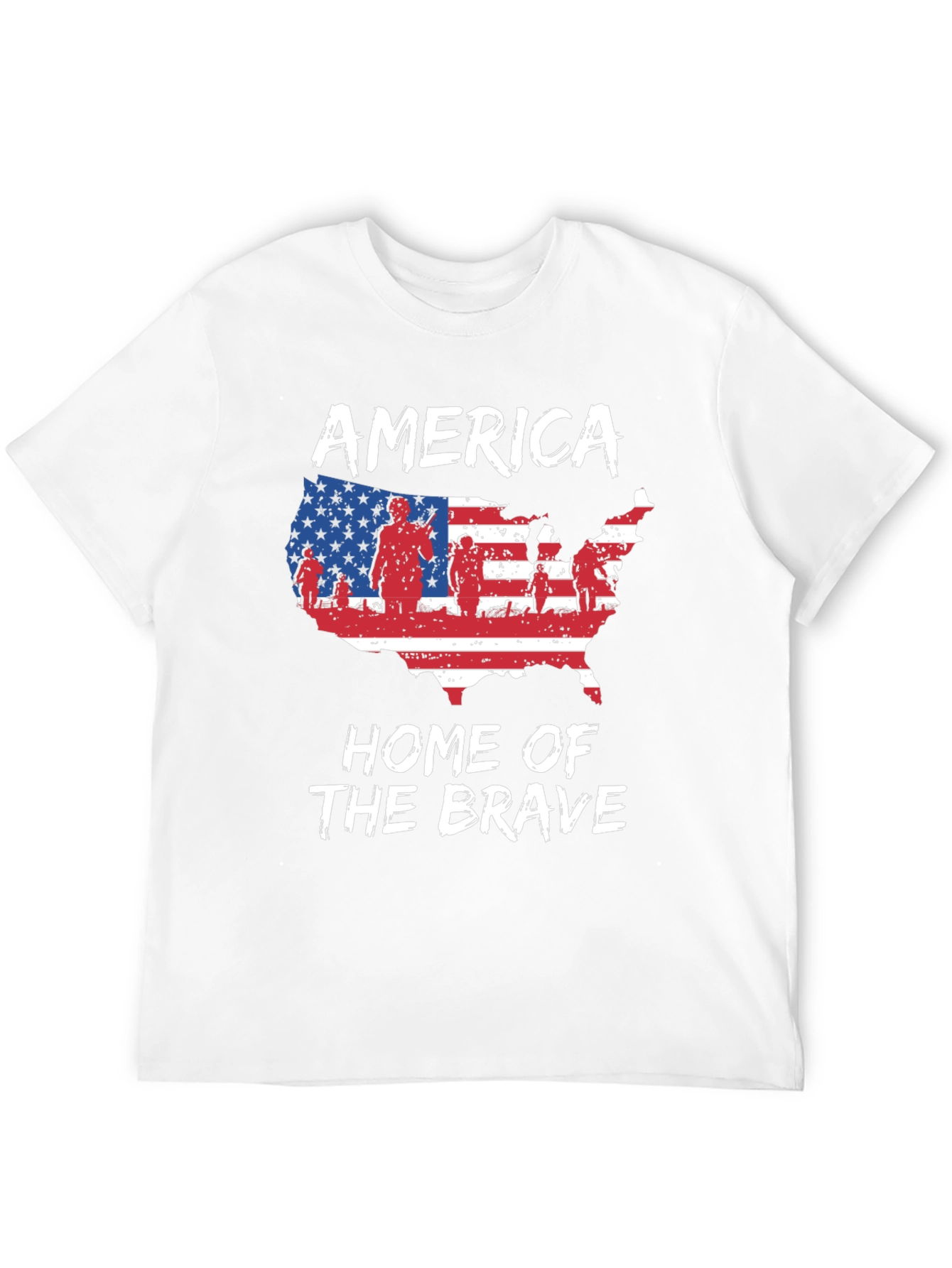America Home Of The Brave Patriotic T-Shirt