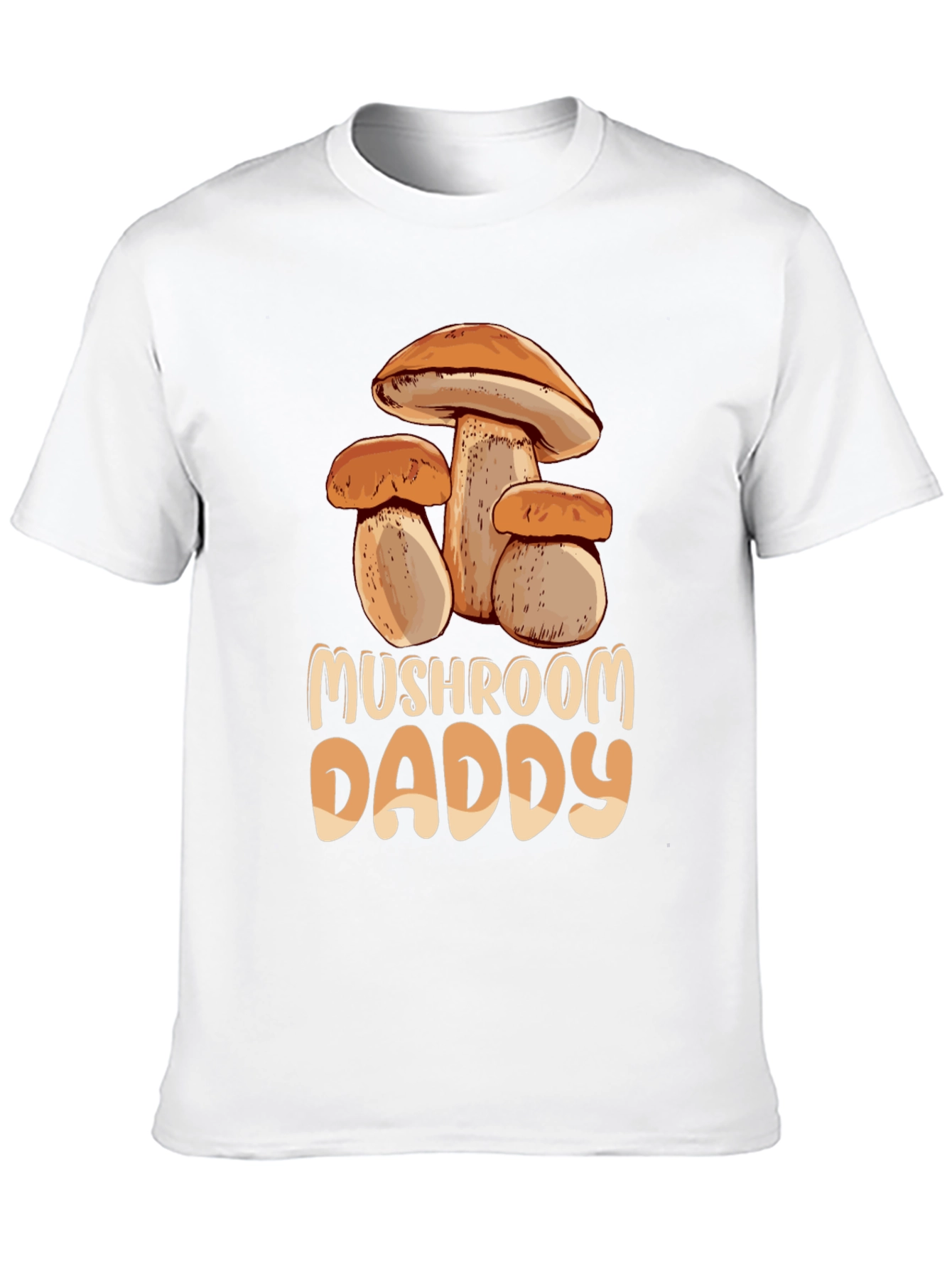 Mushroom Daddy Graphic Tee - Black Cotton T-Shirt