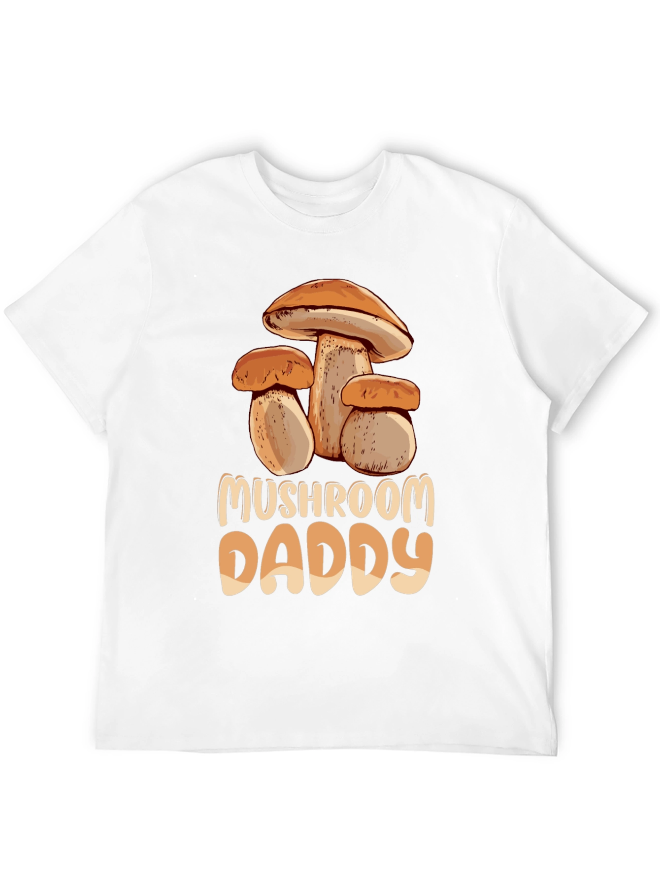 Mushroom Daddy Graphic Tee - Black Cotton T-Shirt